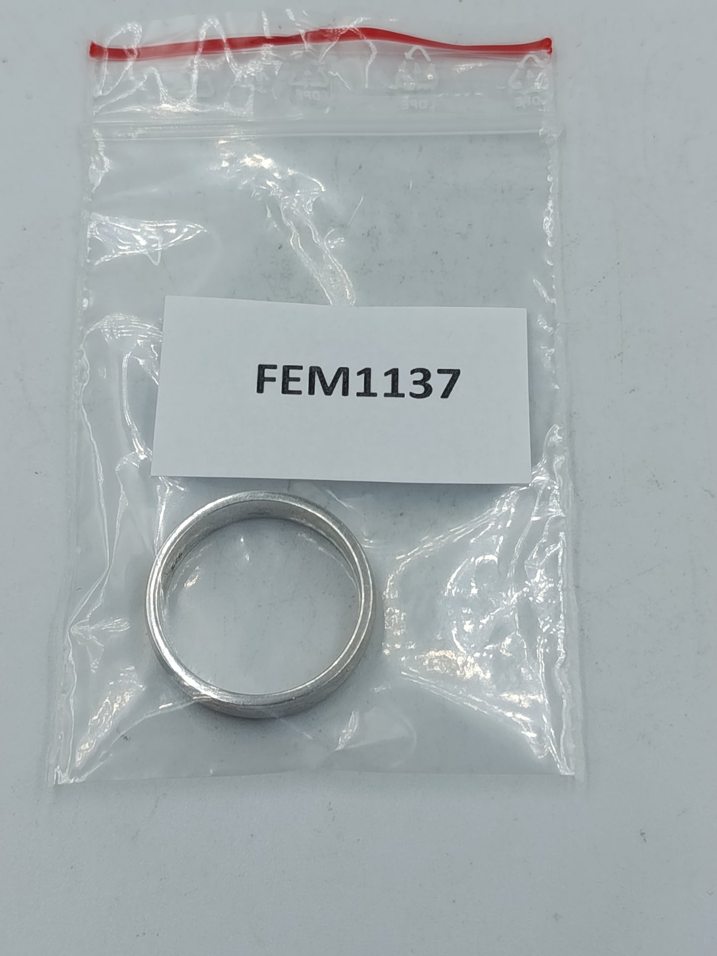 925 Silberring glatt schlicht massiv Gr 60