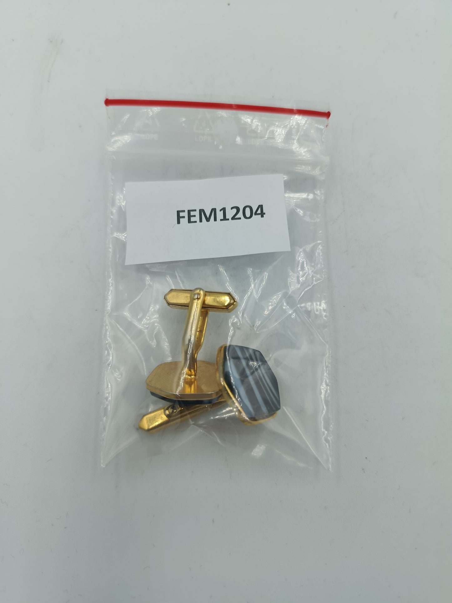 Elegante Manschettenknöpfe goldfarben mit Tigerauge