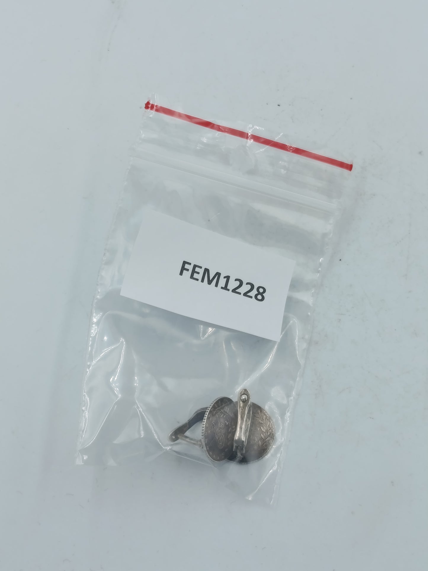 Vintage Ohrclips Osmanische Münze 925er Silber Unikat Schmuck