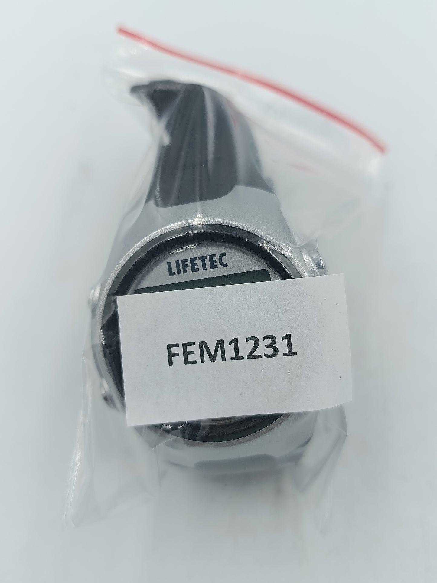 Digitale Armbanduhr mit schwarzem Kunststoffarmband