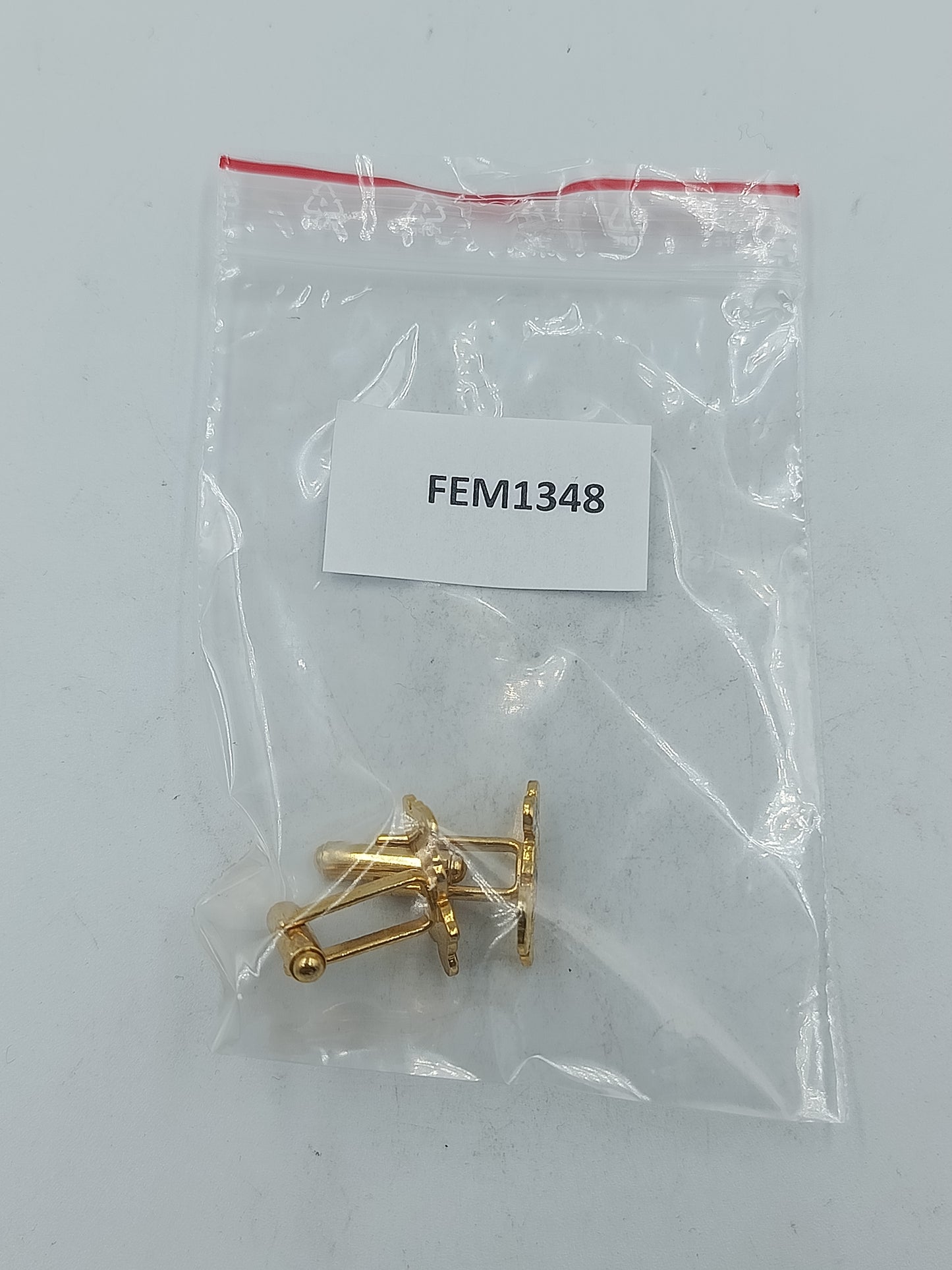 Micky Manschettenknöpfe goldfarben mit farbiger Emaille im klassischen Disney Stil