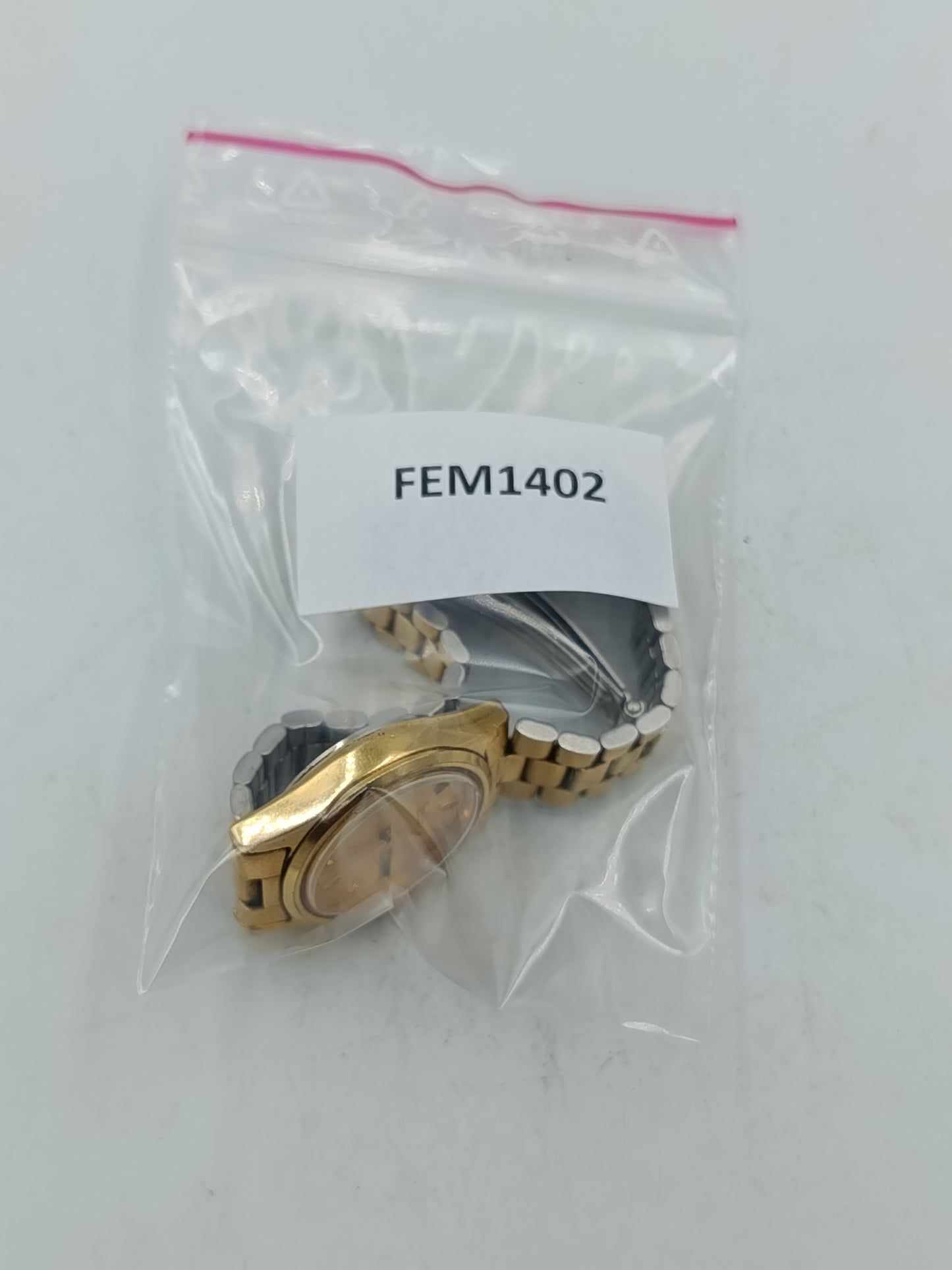 Seiko Quartz Armbanduhr goldfarben mit Datumsanzeige