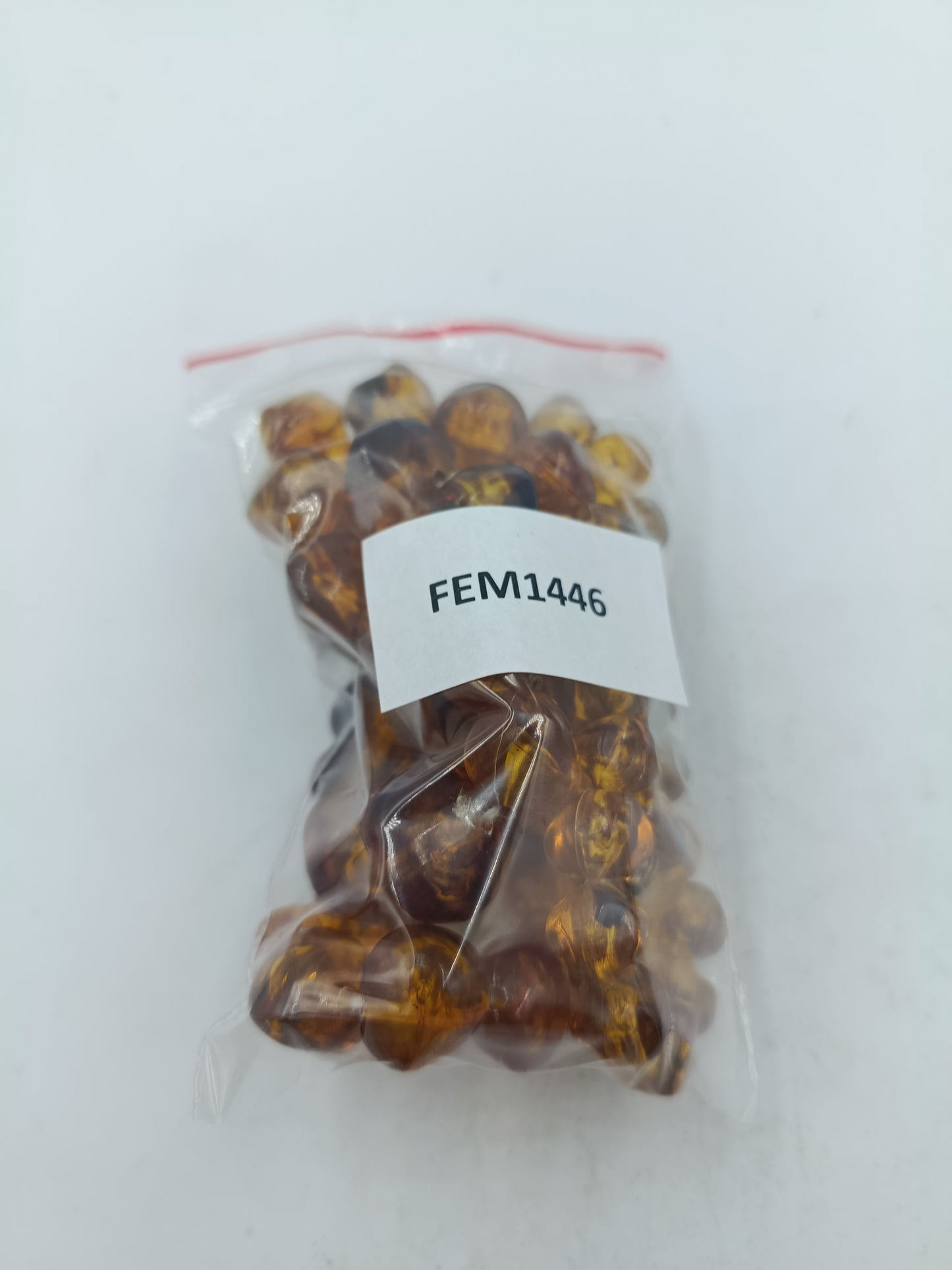 Elegante Halskette in Bernstein-Optik mit unregelmäßigen Perlen Zeitloses Design