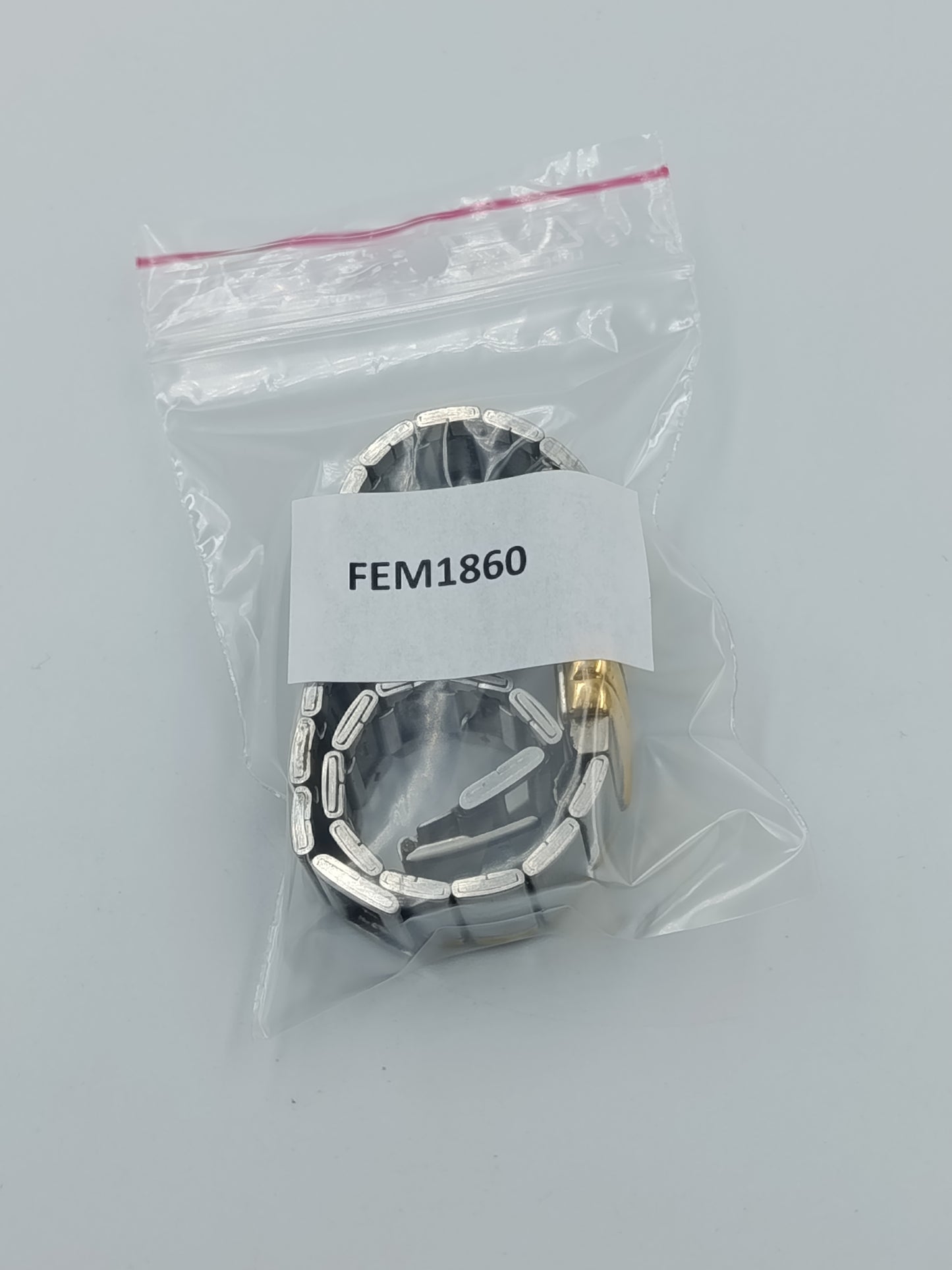 Elegante Bicolor Damenuhr mit geschwungenem Gehäuse in Gold und Silberoptik