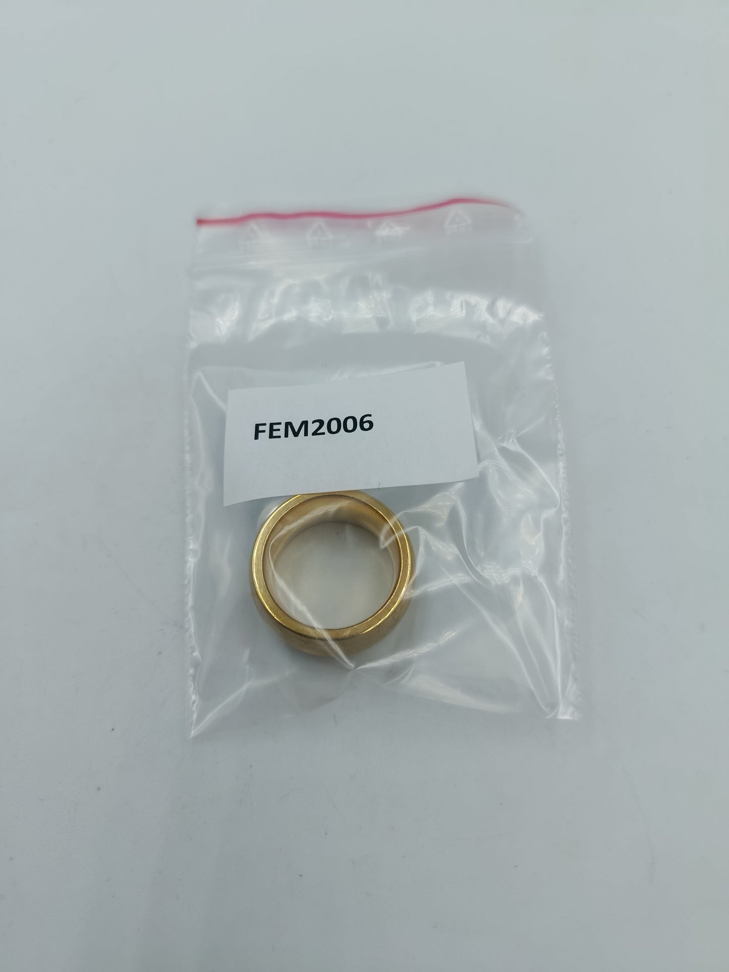 Breiter Designer Ring Goldfarben mit Perle Größe 55 Statement Ring