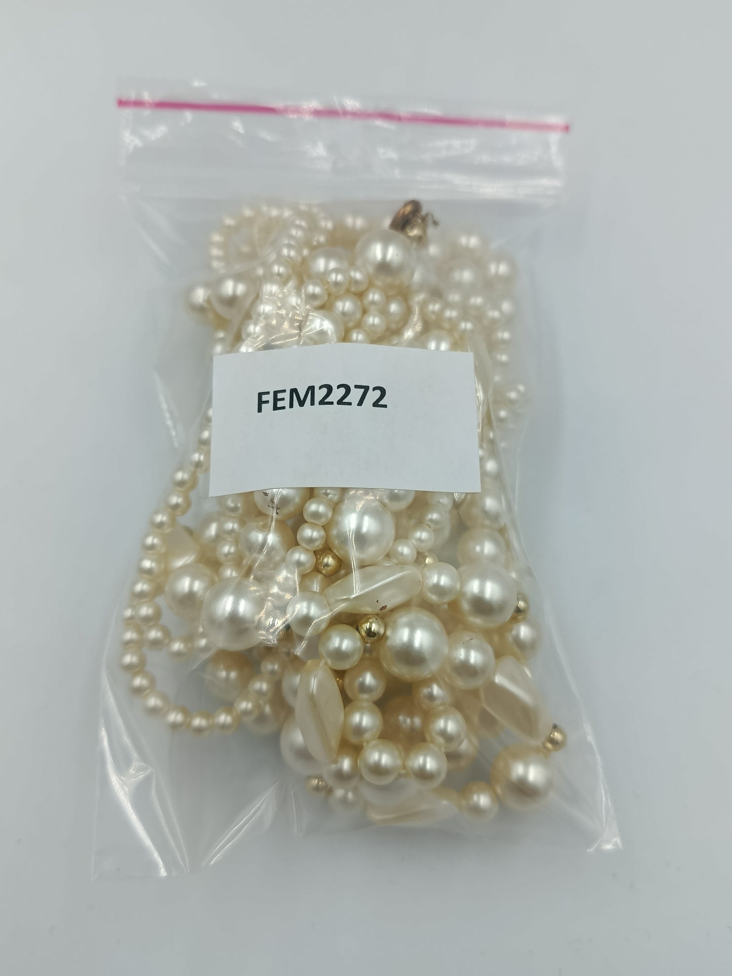Wunderschöne Statement Perlenkette Mehrreihig Creme Vintage Collier