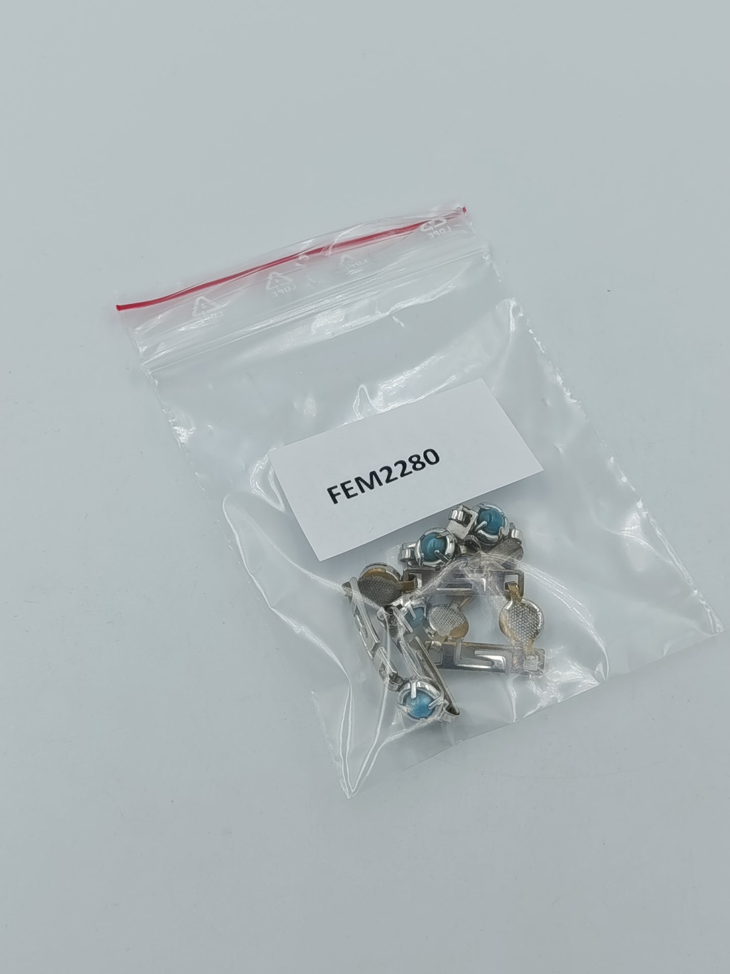 Silberfarbenes Armband mit türkisfarbenen Steinen Vintage Stil