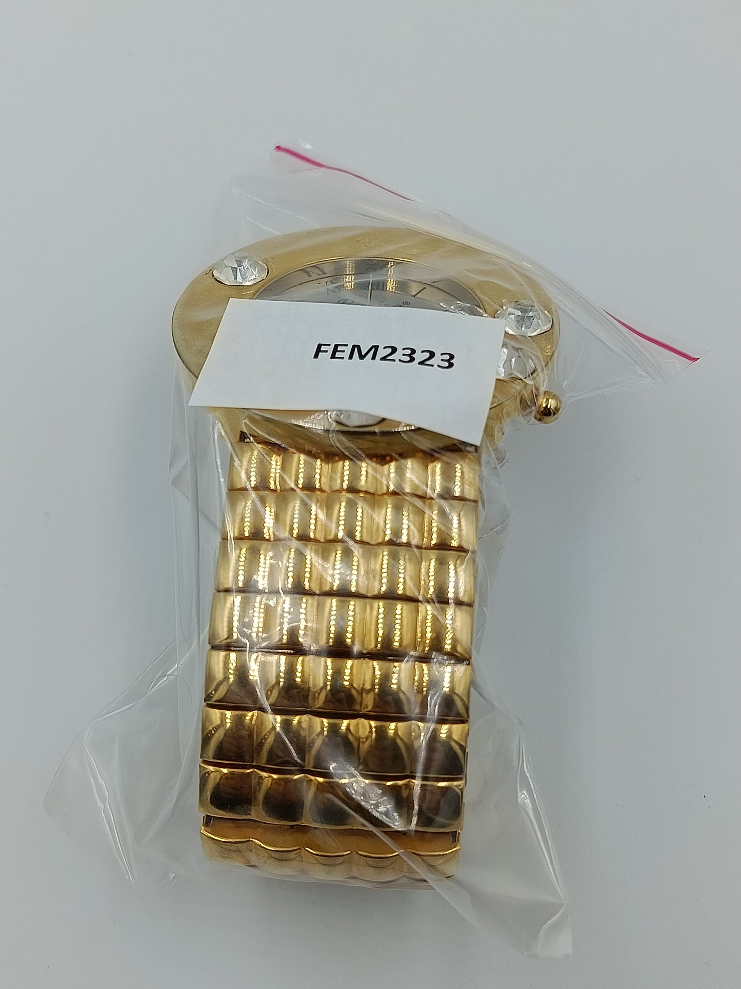 Romica Damenarmbanduhr Goldfarben Strass Elastisch Vintage Quartz