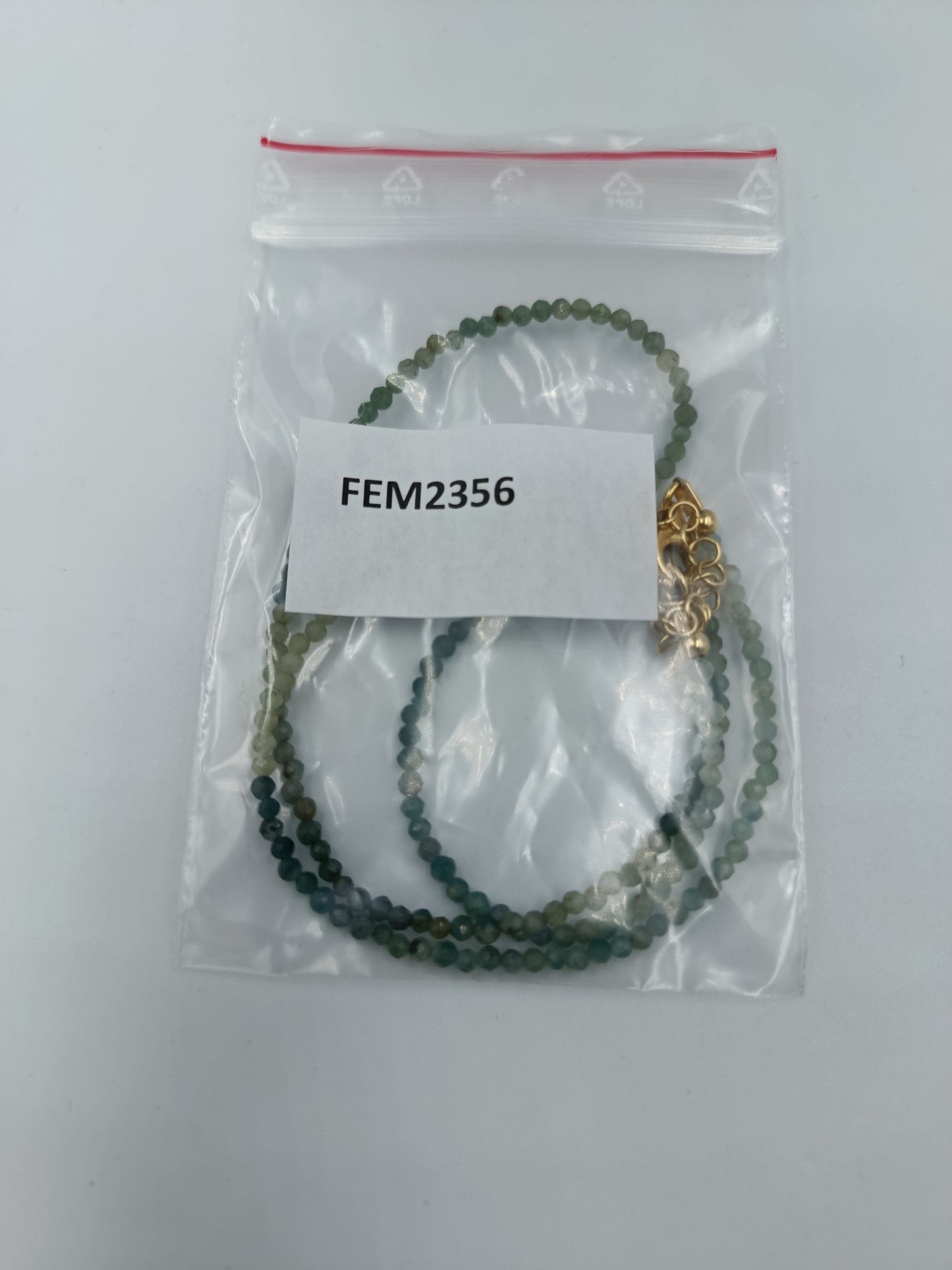 Edelstein Kette grün facettiert 925 Silber vergoldet zart