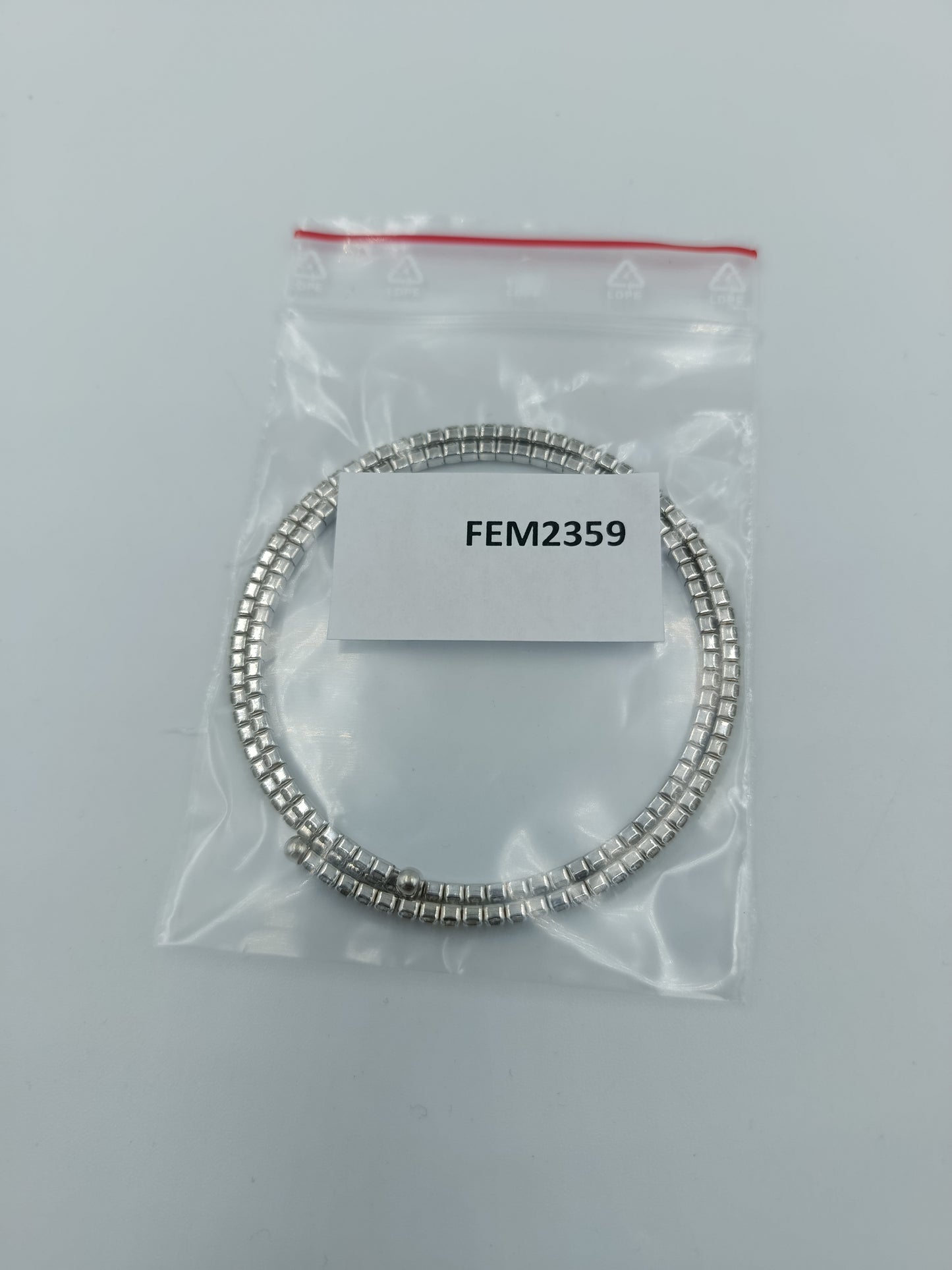 Elegantes Strass Armband silberfarben flexibel verstellbar