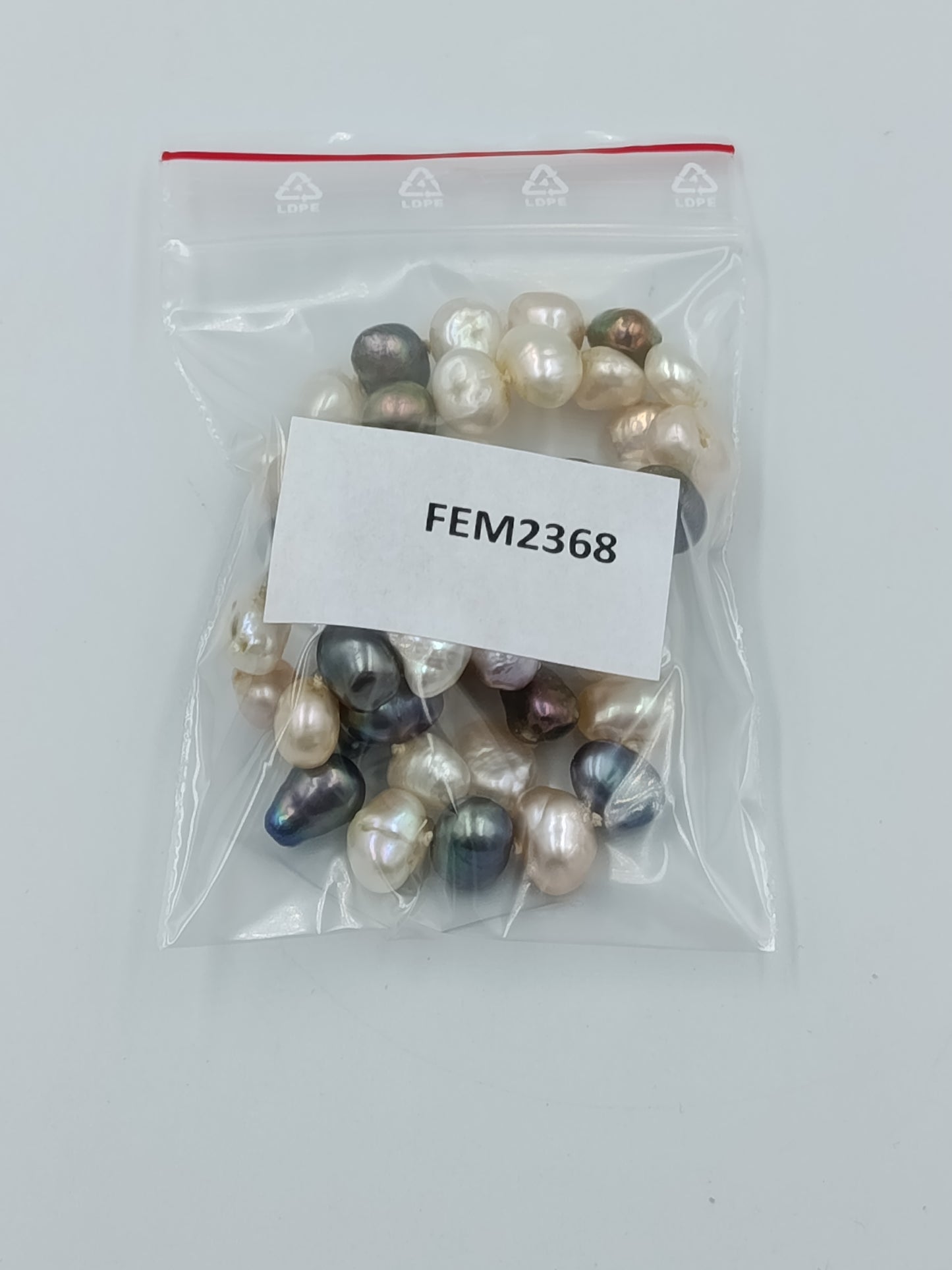 Echte Perlenkette Multicolor Barockperlen 925 Silber Verschluss