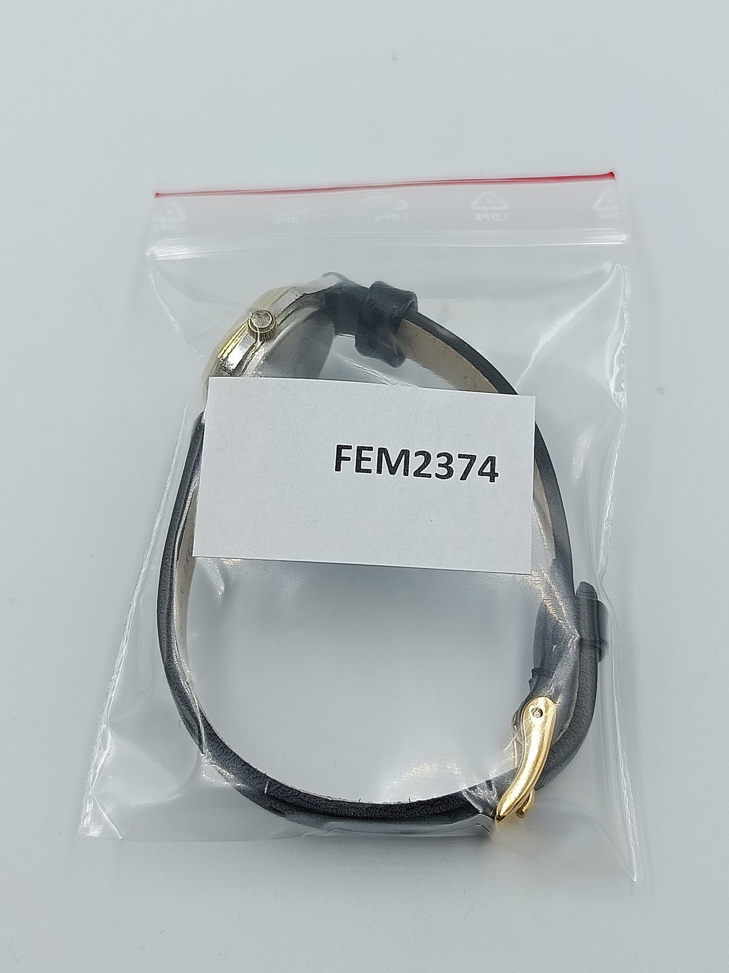 Damen Uhr Klassisch Schwarz Gold mit römischen Ziffern
