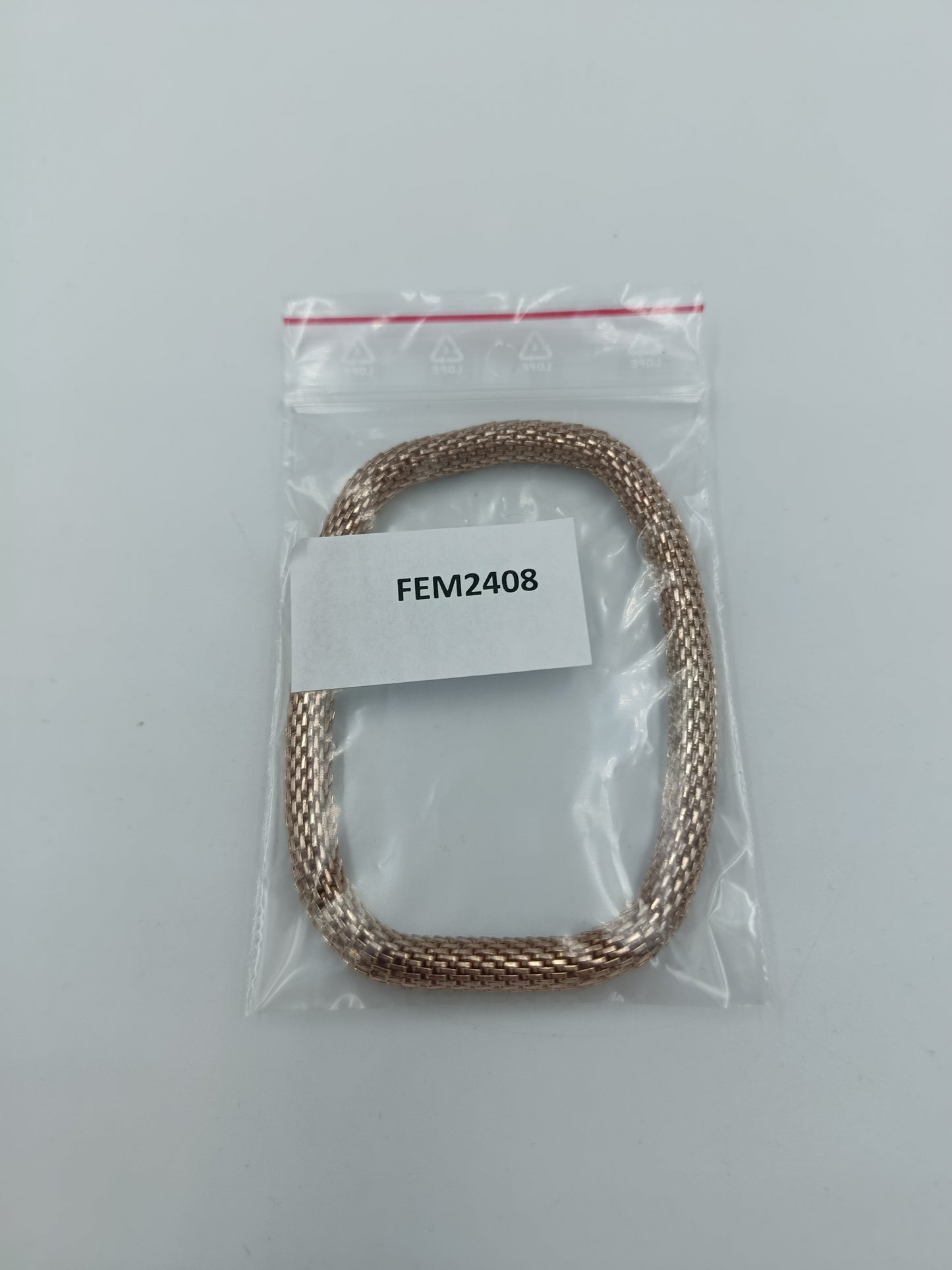 Elastisches Armband roségoldfarben geflochten flexibel modern