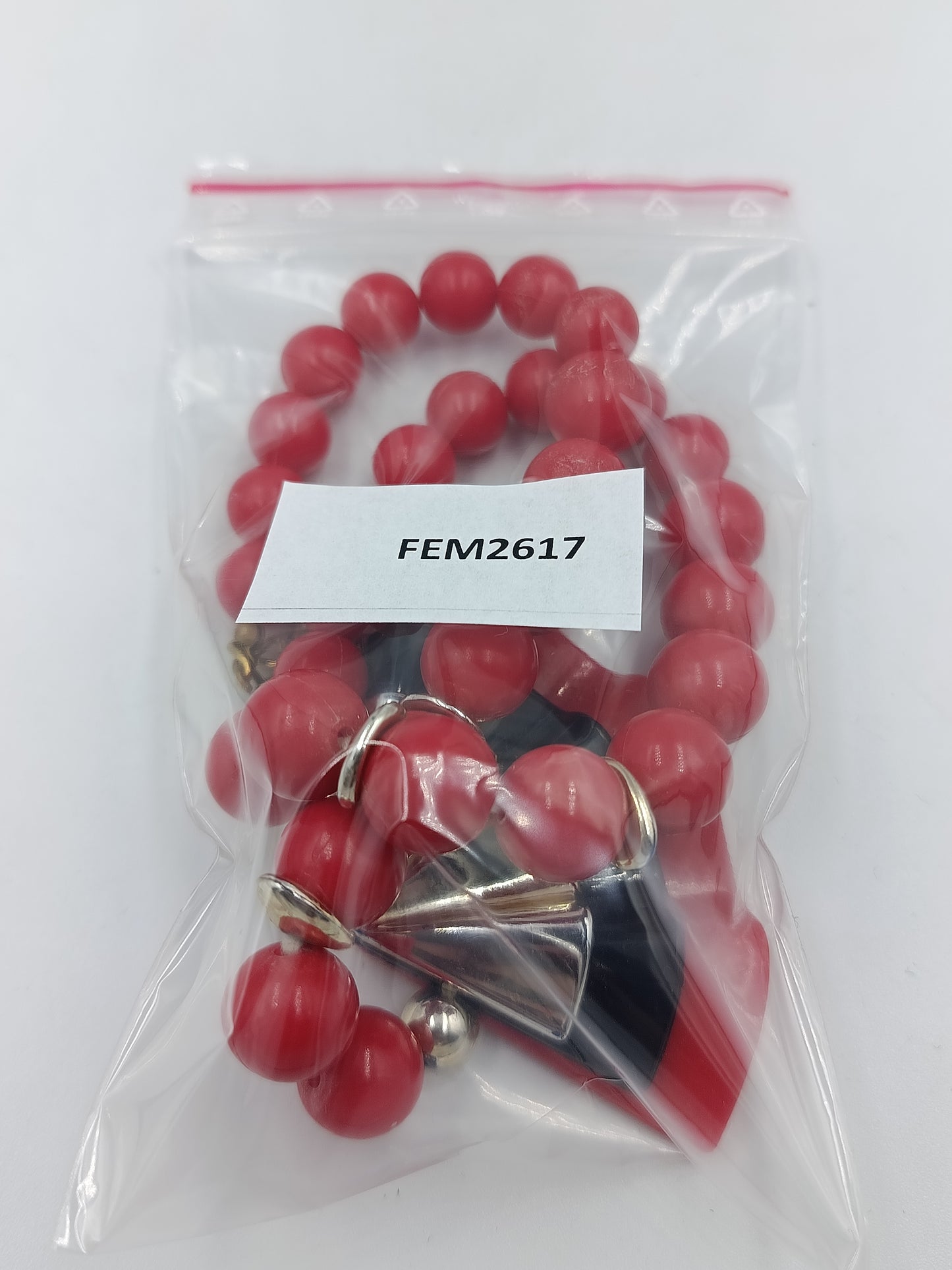 Statement Kette Rot mit großem Anhänger – 53 cm