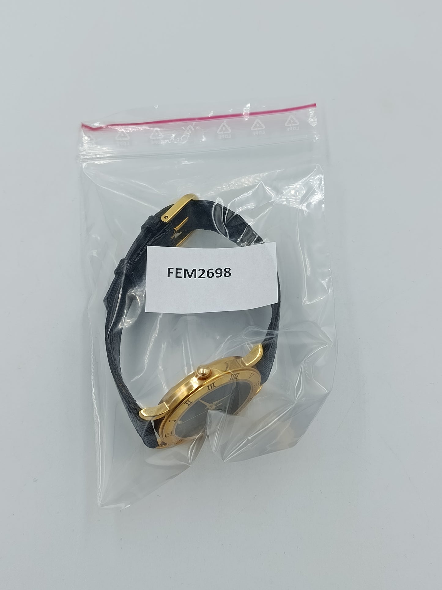 Vintage MC Quartz Armbanduhr Schwarz Gold