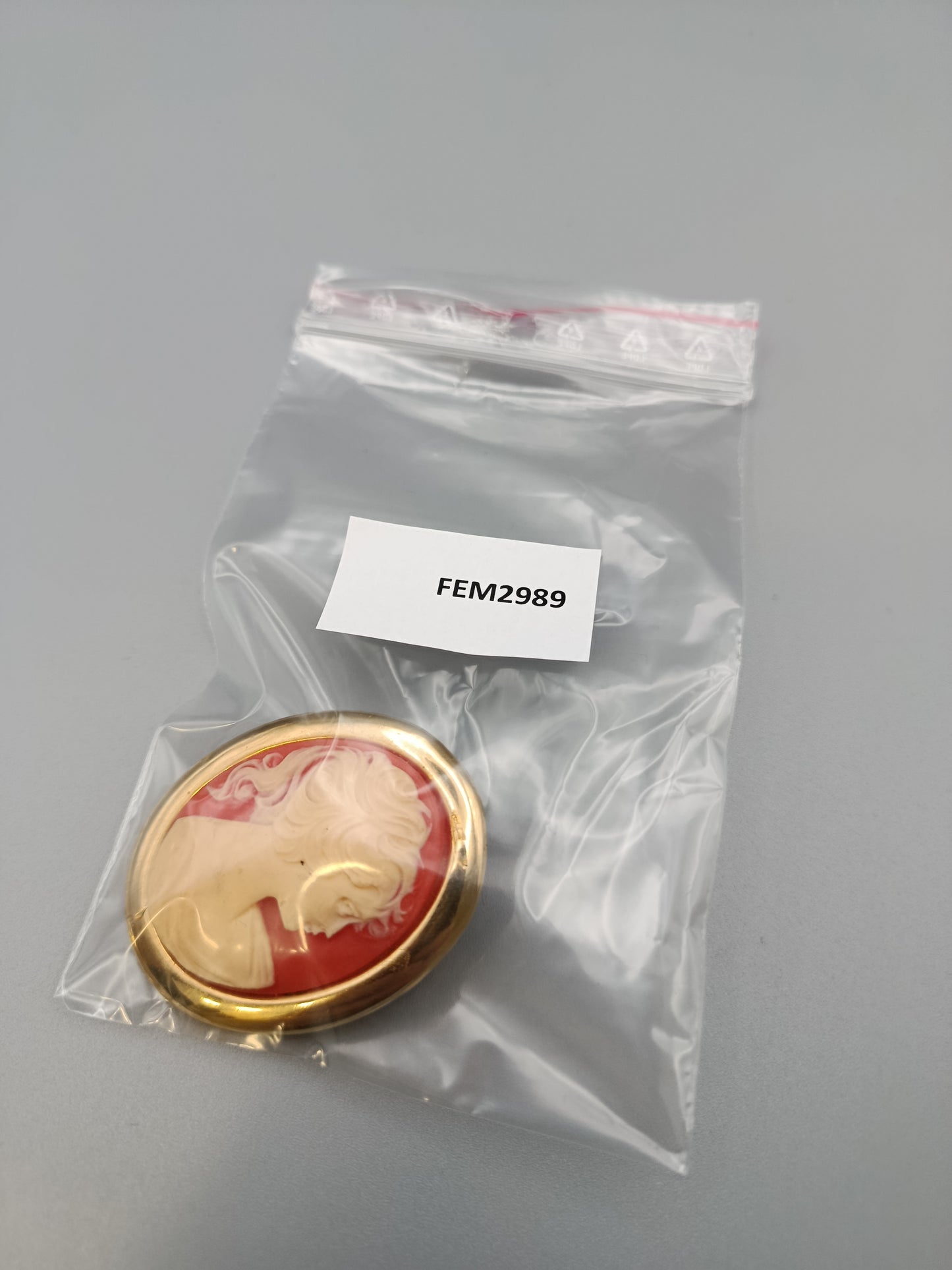 Elegante Kamee Brosche Klassisches Vintage
