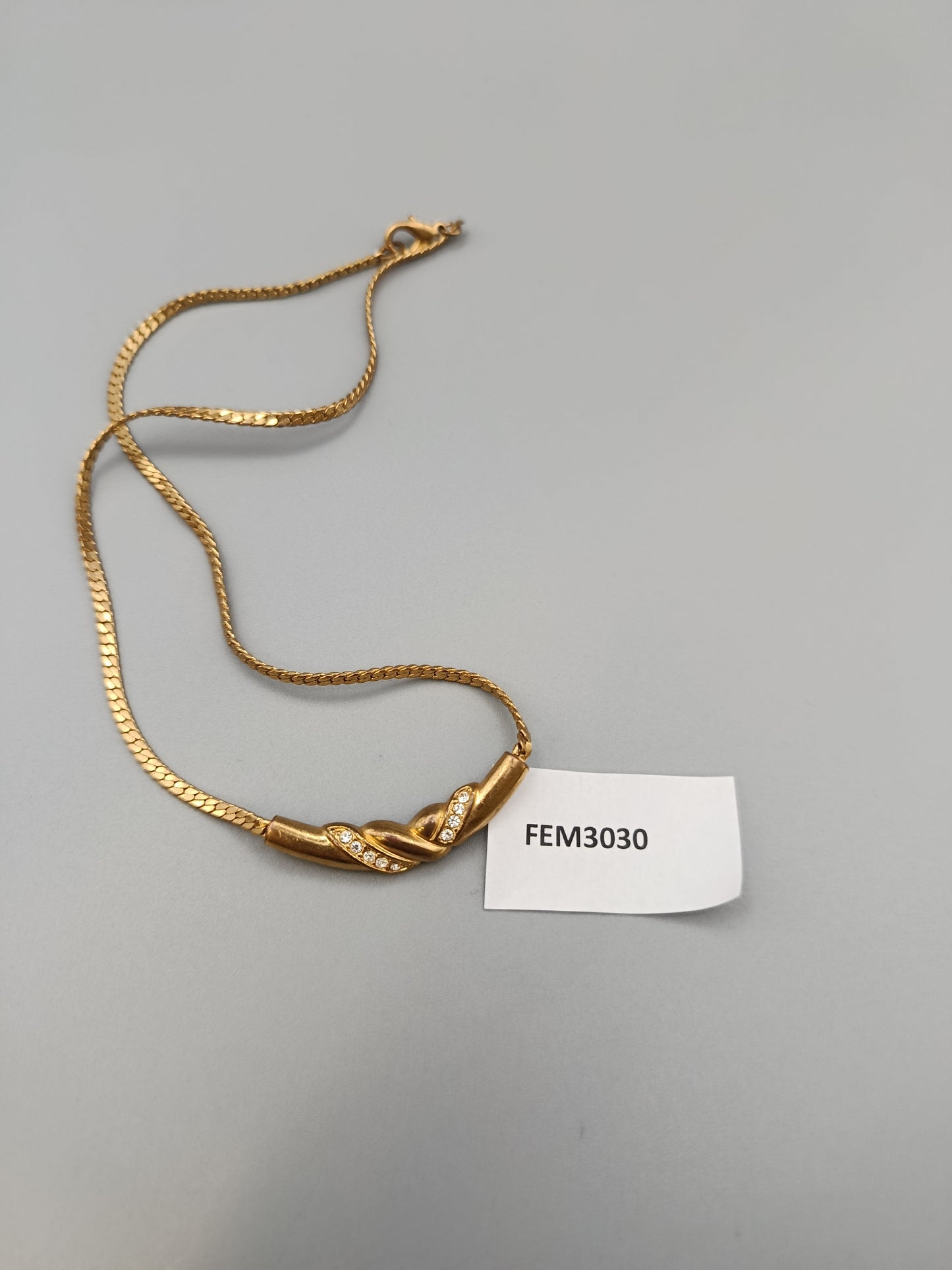 Elegante Damen Schlangenkette in Goldoptik