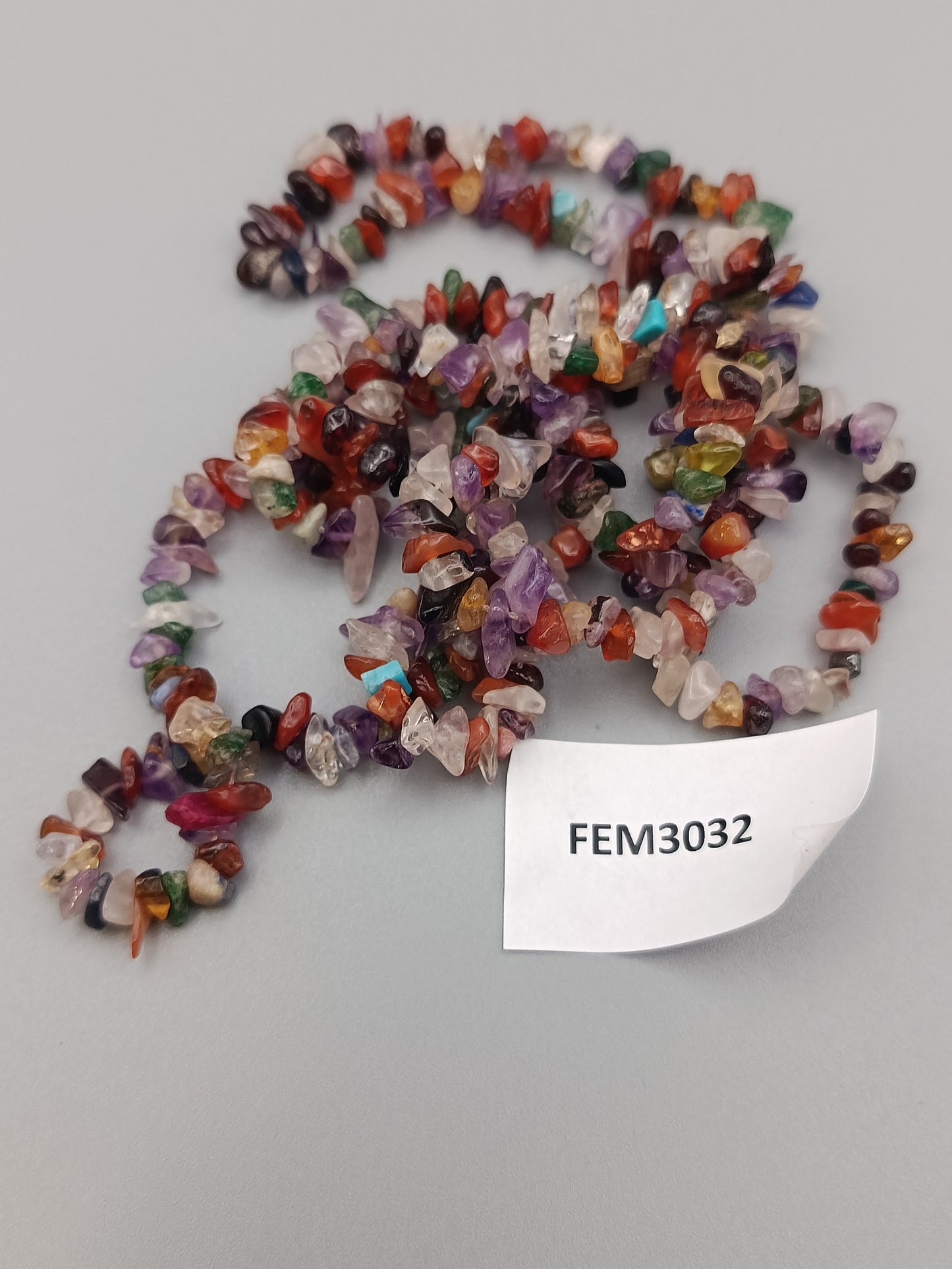 Bunte Edelstein Splitterkette Lange Hals Kette