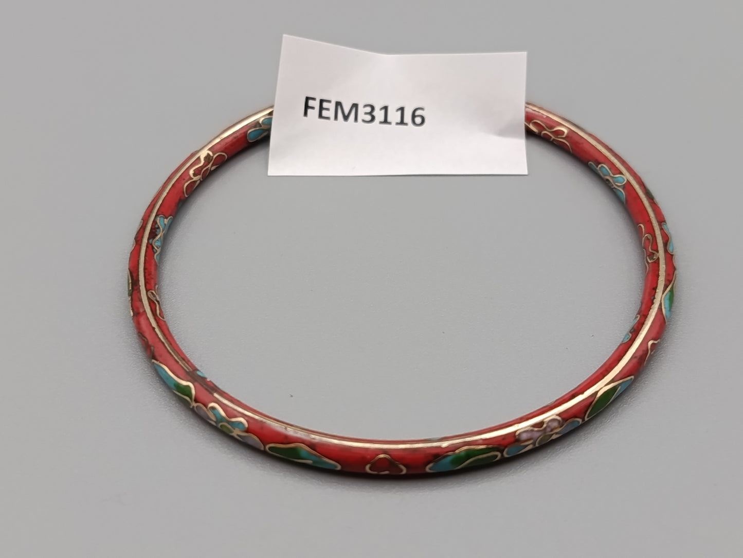 Klassischer Damen Armreif in Traditionelles Cloisonné Design