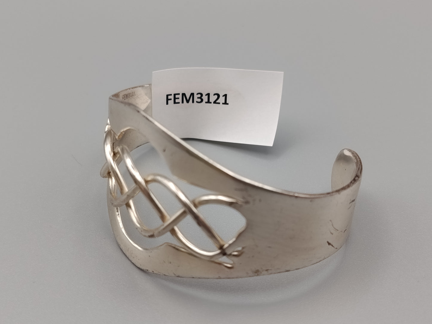 Klassischer Damen Armreif Keltisches Flechtmuster