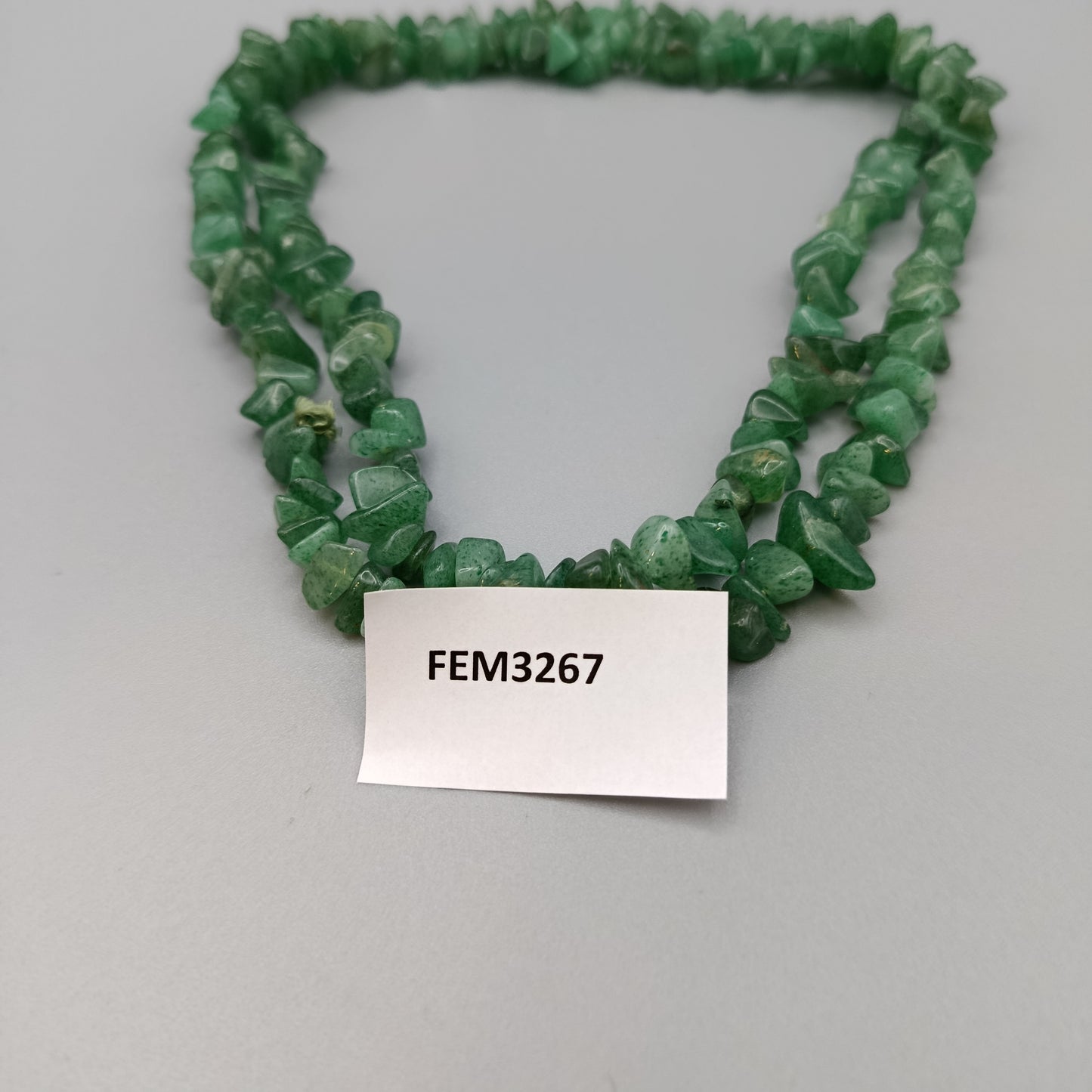 Grüne Aventurin Splitterkette Zweireihige Edelstein Kette