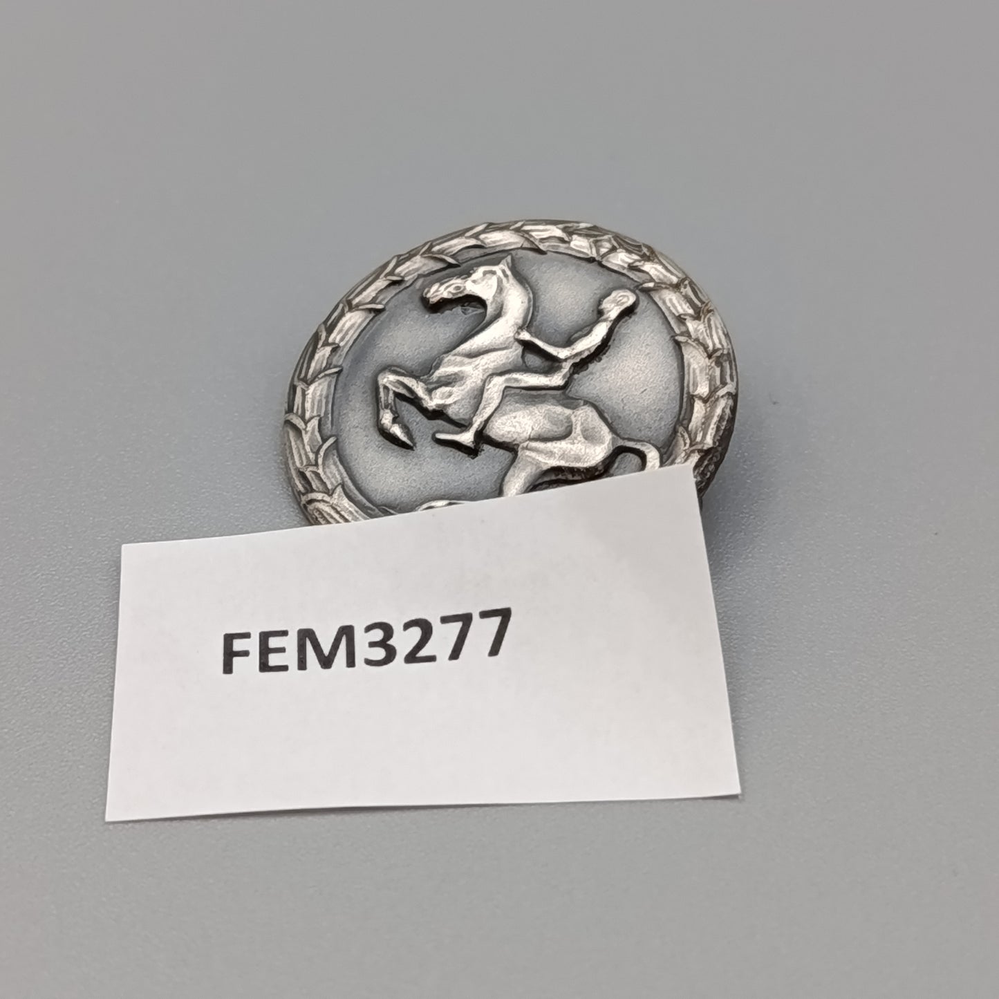 Vintage Reiter Abzeichen Brosche – Warm-Kaltblut Pferde