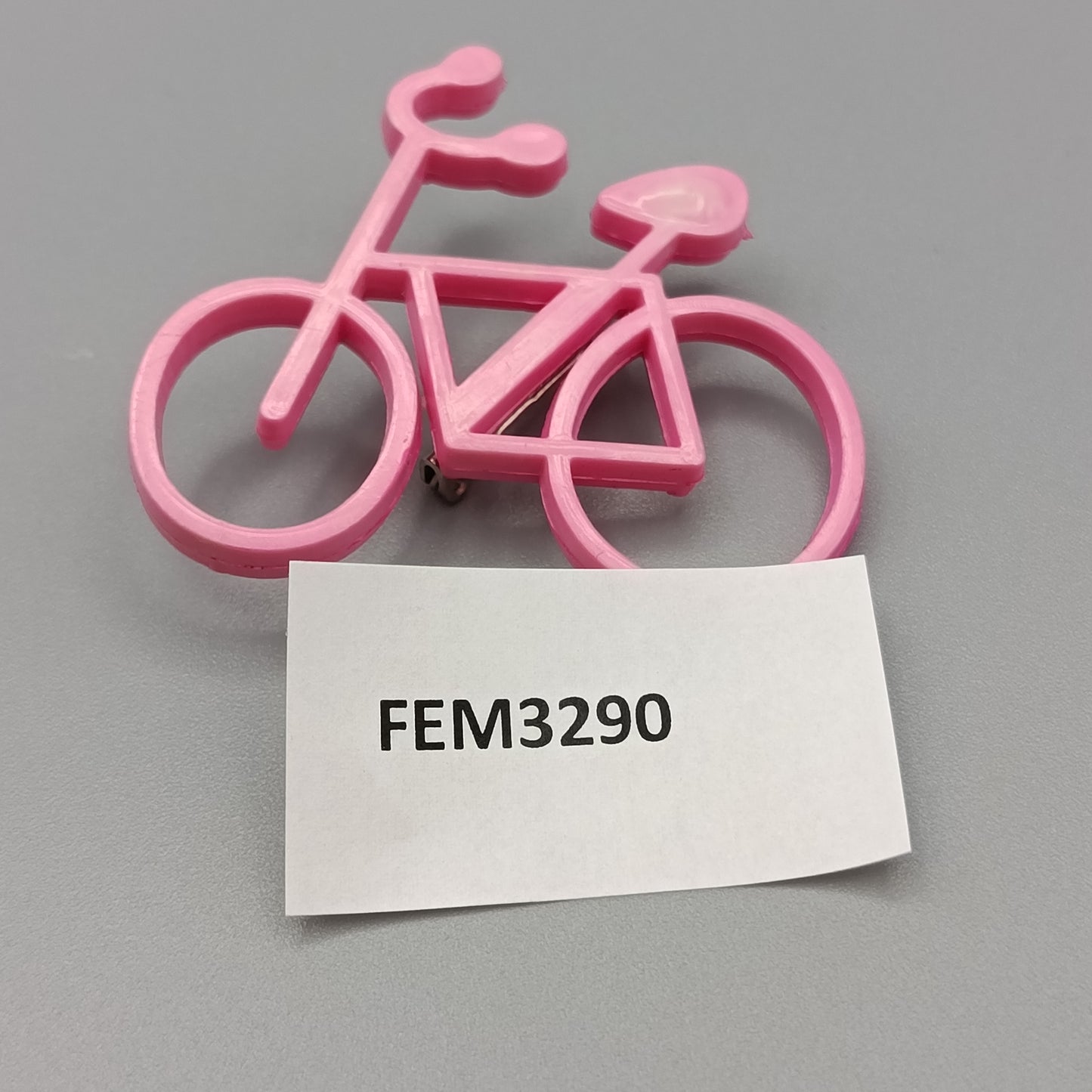 Pinke Fahrrad Brosche im Retro Stil – Vintage Anstecknadel