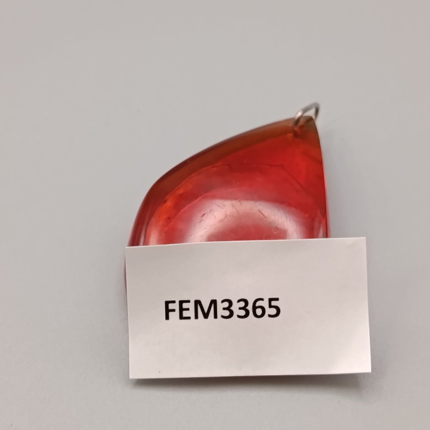 Großer roter Schmuck Anhänger in Tropfenform – Eleganter Vintage Stil