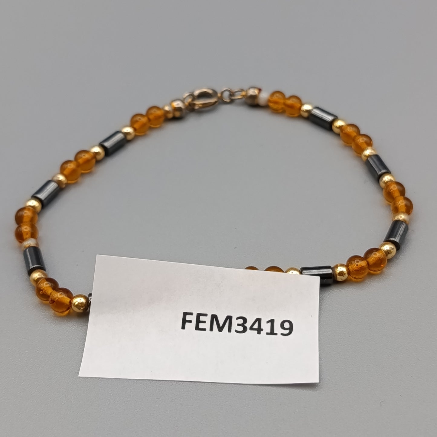Elegantes Perlenarmband – Stilvolles Design Bernstein