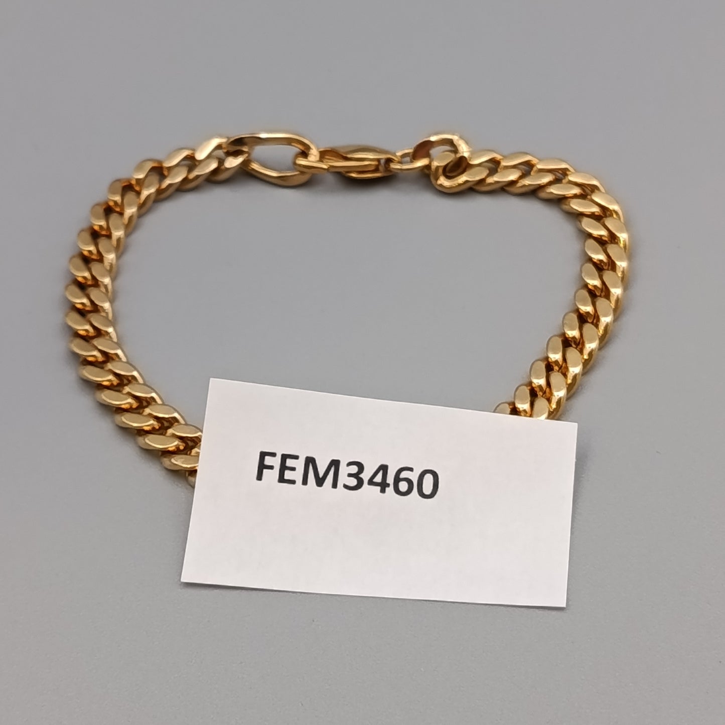 Elegantes Panzerarmband – Klassisches Design in Goldoptik