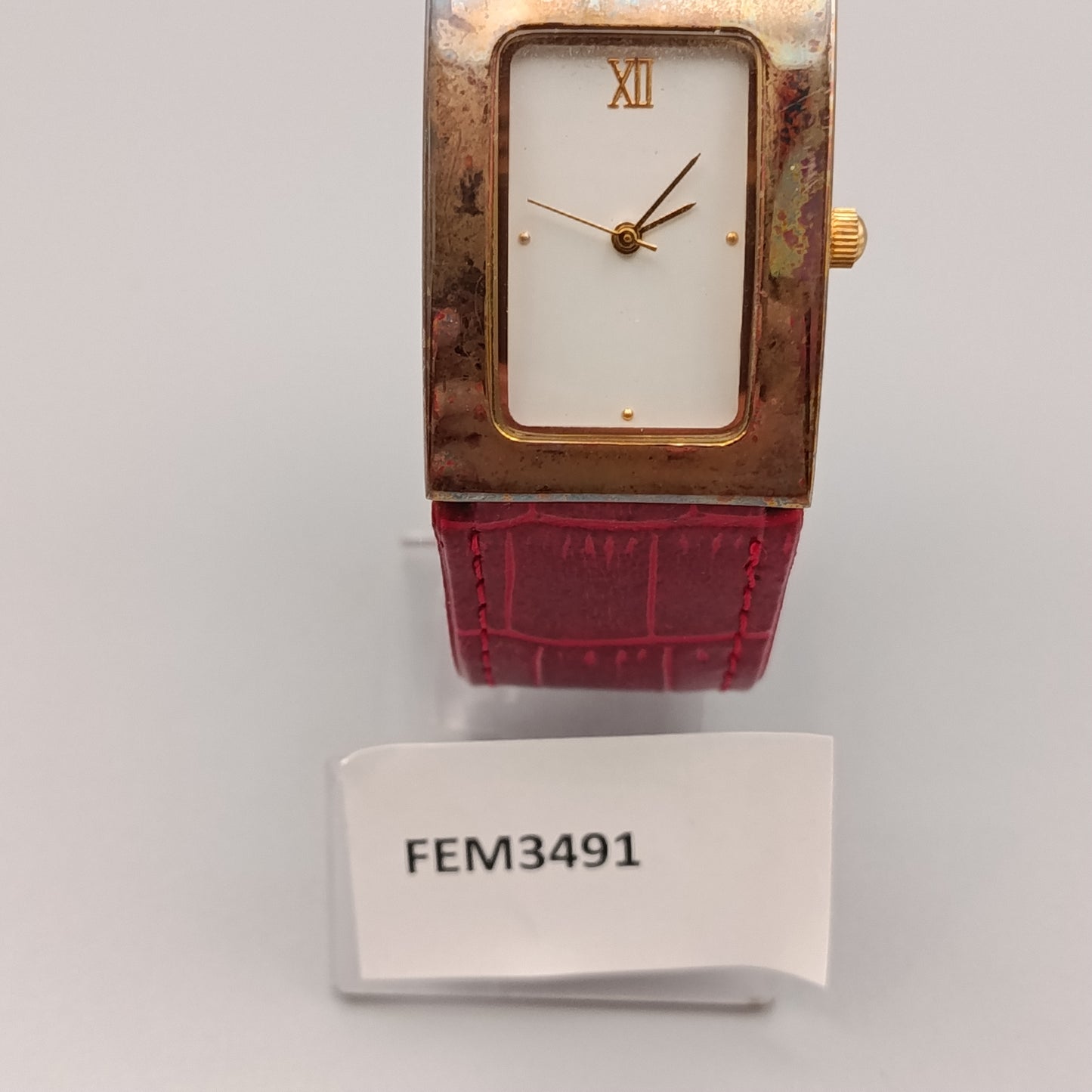 Elegante Damen Uhr – Rechteckiges Design in Goldoptik