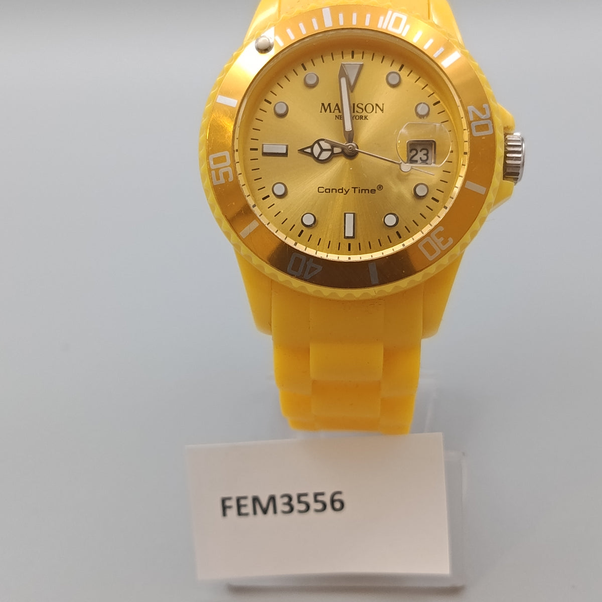 Madison New York Uhr – Gelb Candy Time mit Datum