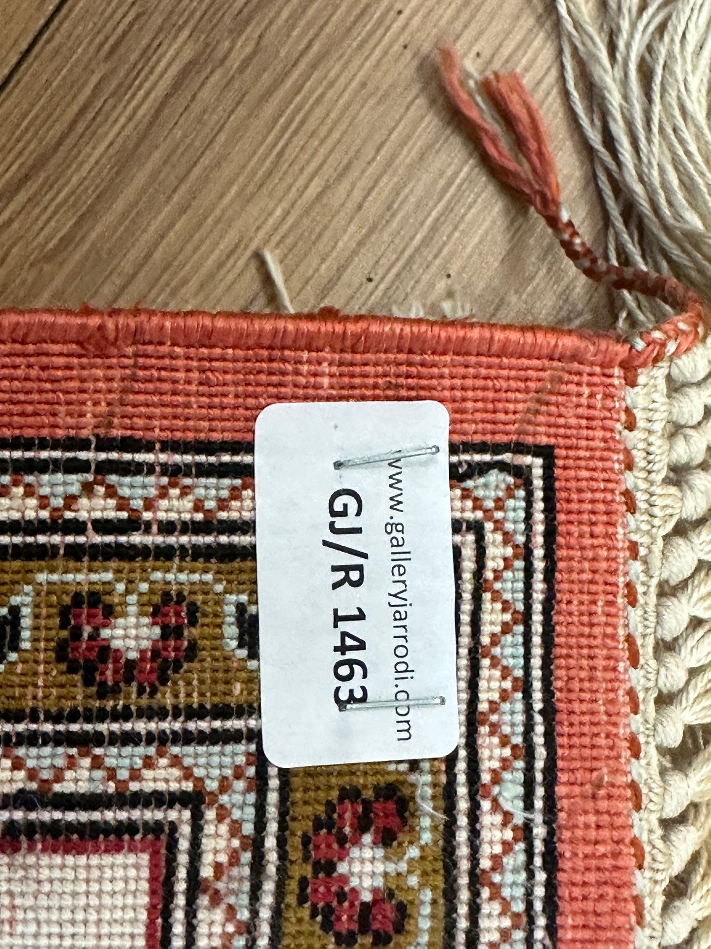 Handgeknüpfter Perser Orientteppich Feiner Ghom Seidenteppich 80x55 cm