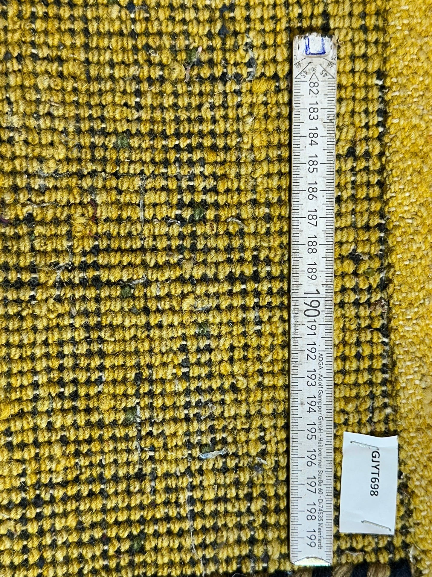 Indischer Gabbeh Orientteppich Handgeknüpft Bunt Gestreift 140x70 cm