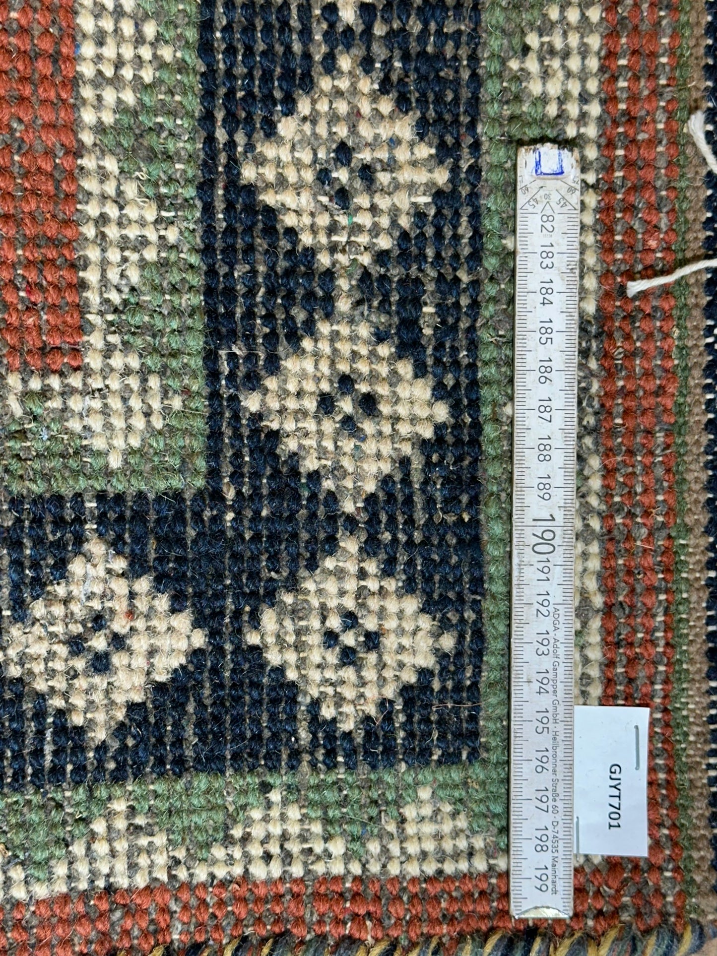 Indischer Gabbeh Teppich Handgeknüpft Rostrot Tiermotive 150x93 cm