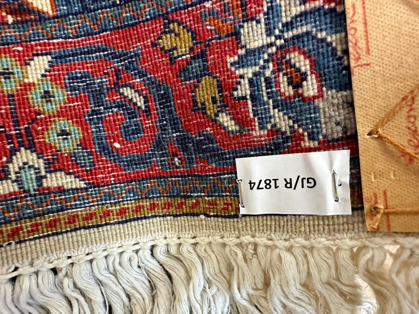 Handgeknüpfter Perser Orientteppich Sarough Lebensbaum 131x66 cm