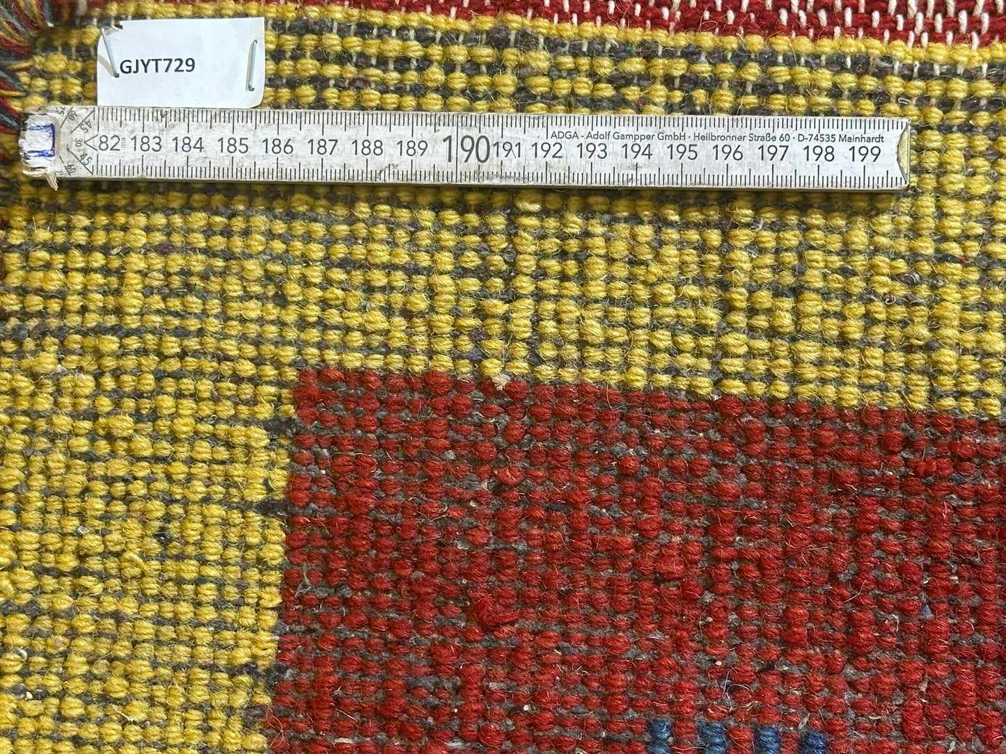 Moderner Gabbeh Teppich handgeknüpft 155x85 cm