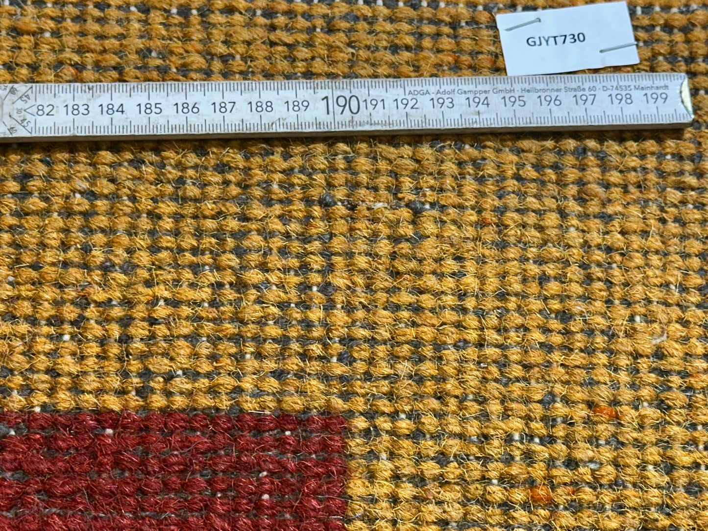 Moderner Gabbeh Teppich handgeknüpft 162x93 cm