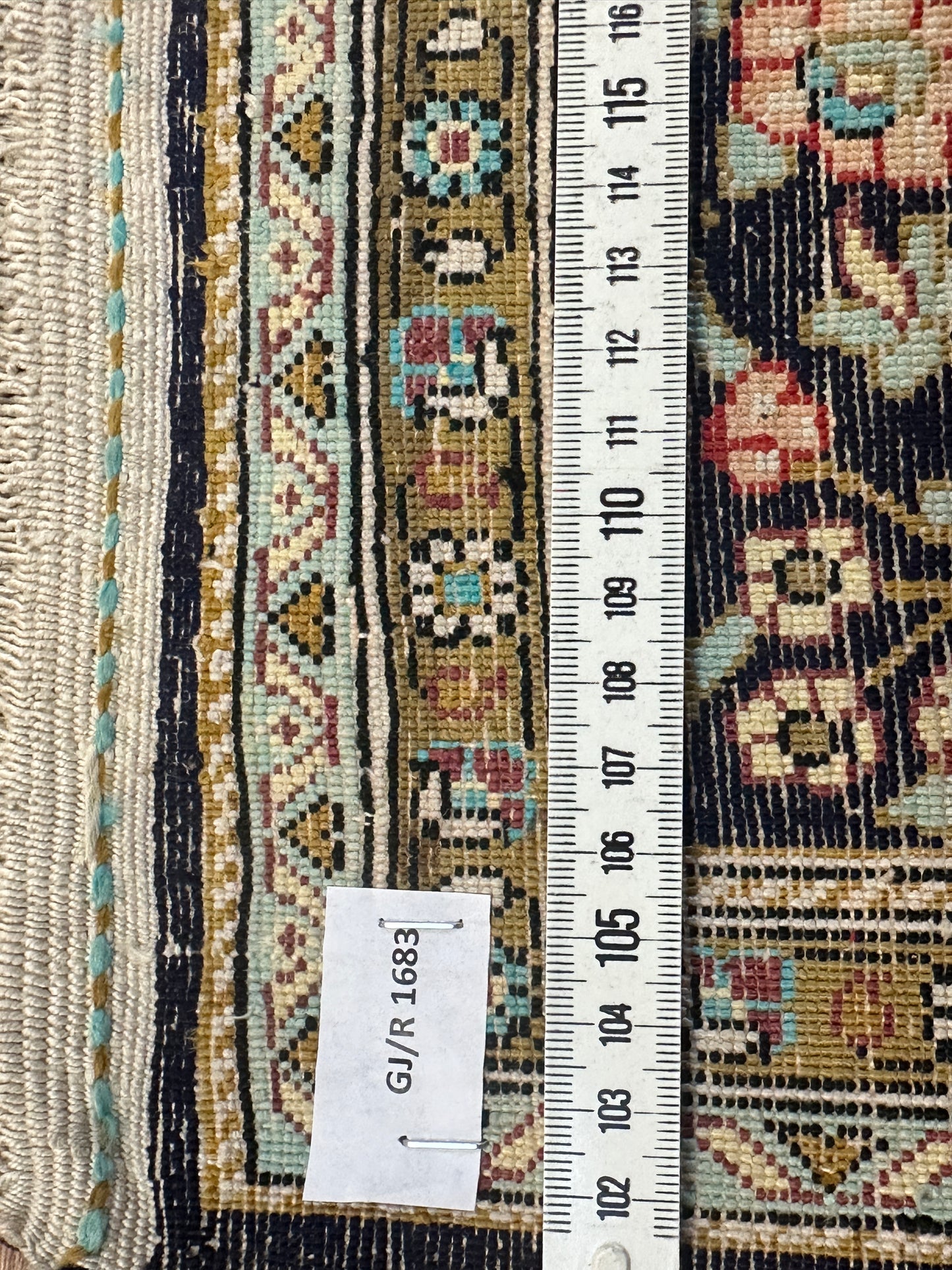 Handgeknüpfter Perser Orientteppich Feiner Ghom Seidenteppich 180x110cm