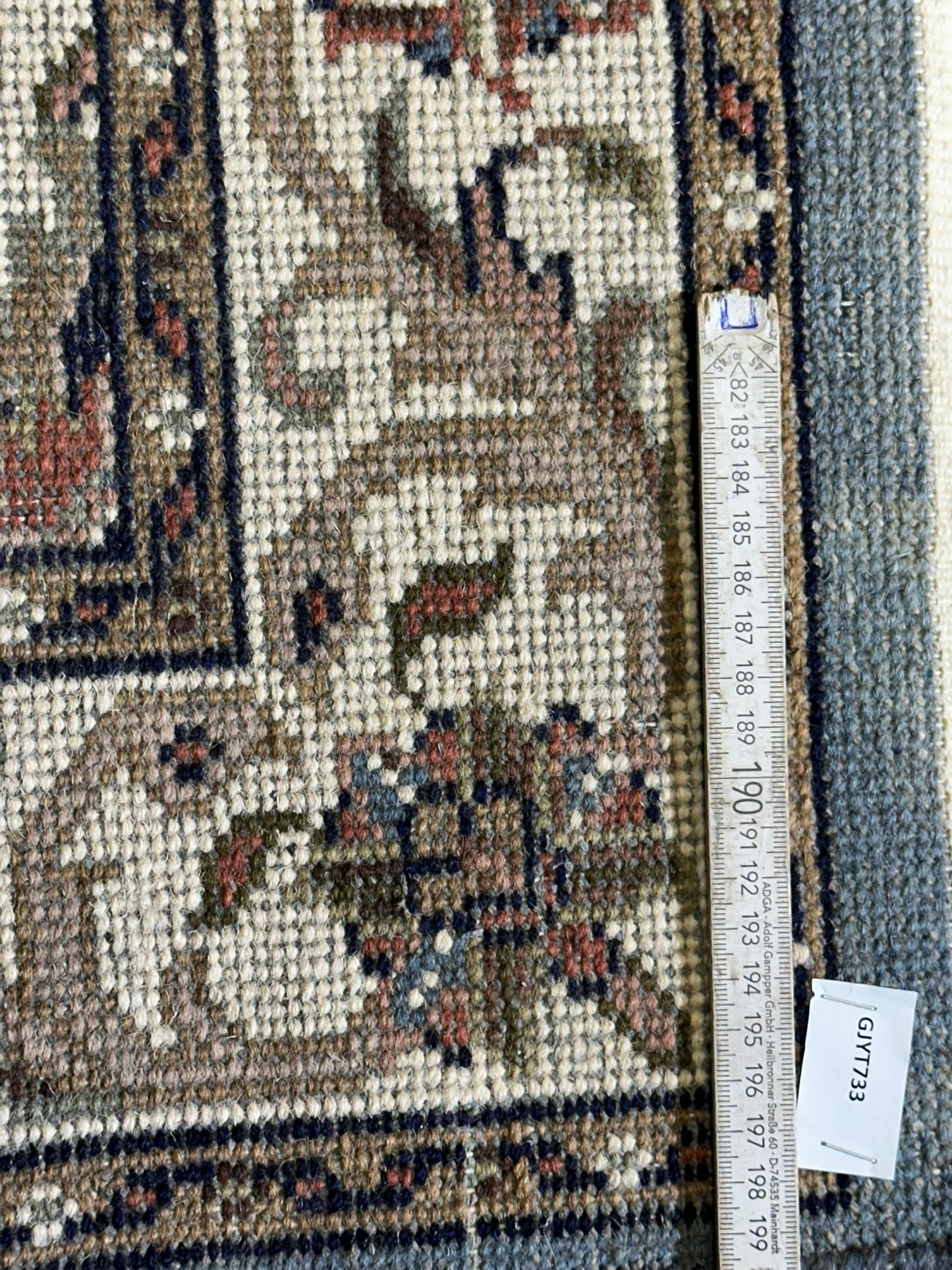 Orientteppich handgeknüpft Abadeh 115x65 cm