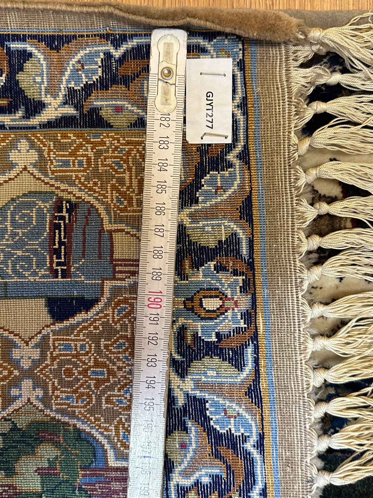 Orientteppich handgeknüpft Bilder teppich Isfahan auf seide 168x117 cm