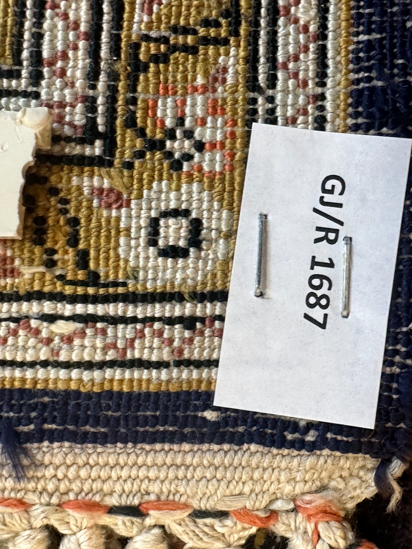 Handgeknüpfter Perser Orientteppich Feiner Ghom Seidenteppich 170x105cm