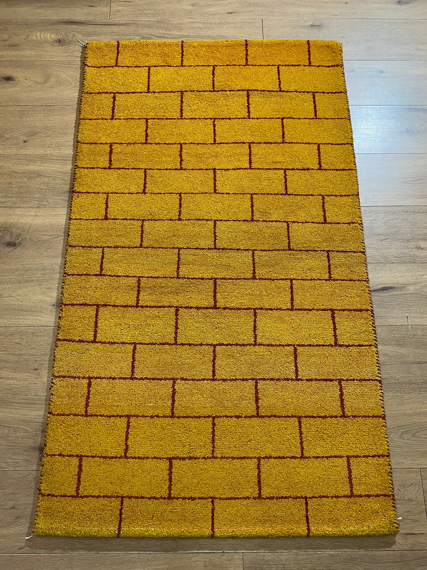Moderner Gabbeh Teppich handgeknüpft 160x90 cm