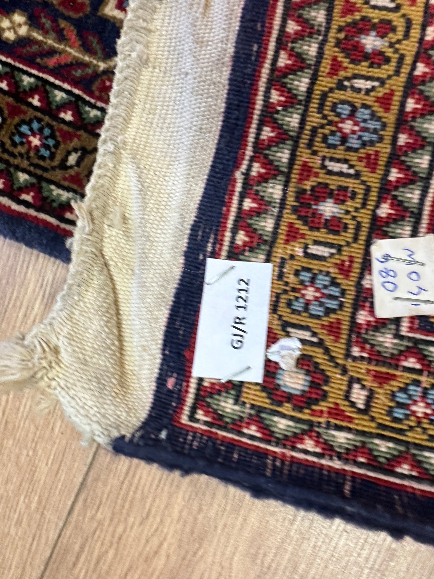 Handgeknüpfter Perser Orientteppich - Ghom Korkwolle Lebensbaum, 175x105