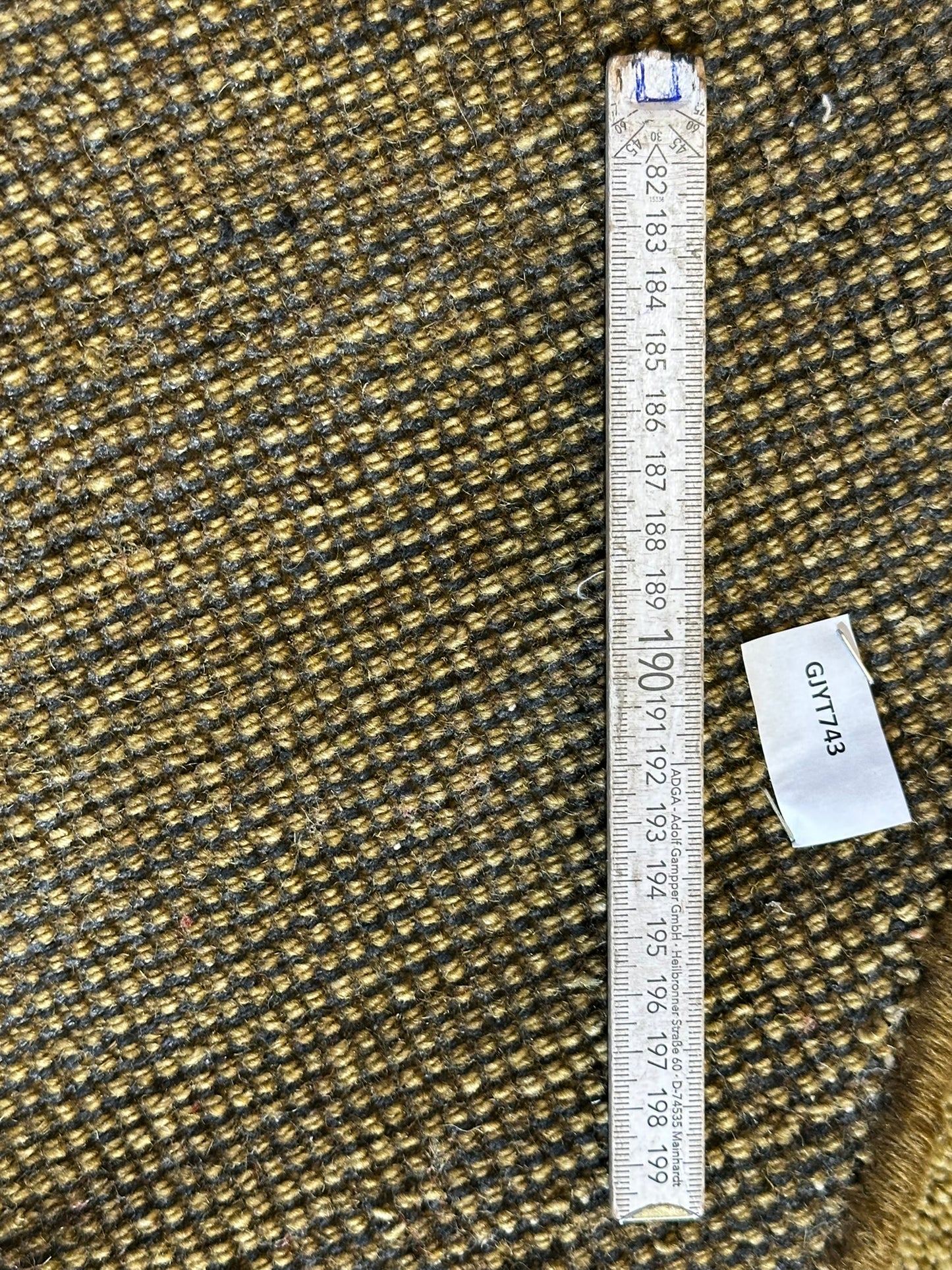 Moderner Gabbeh Teppich handgeknüpft rund ca. 150 cm
