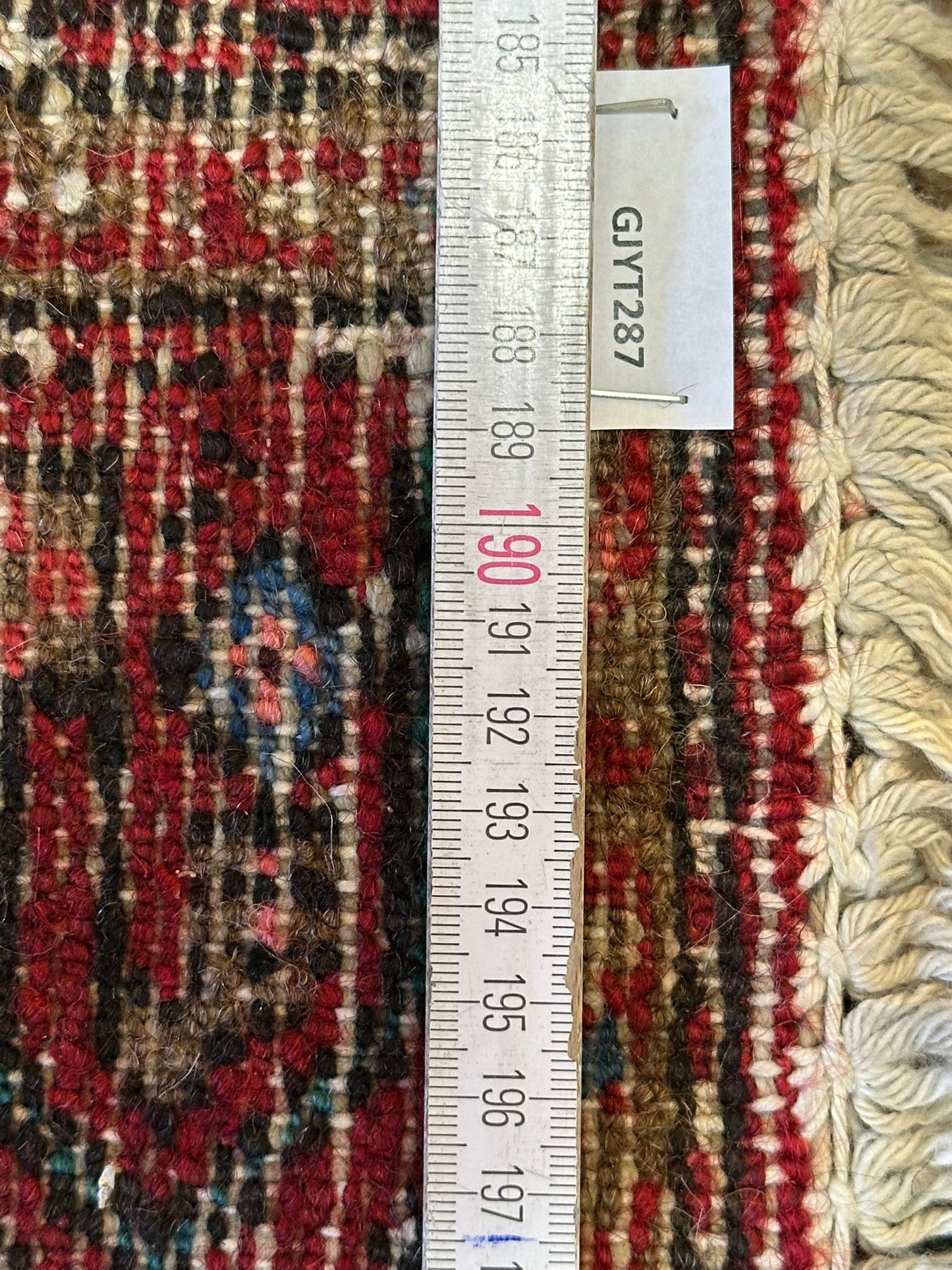 Orientteppich handgeknüpft Hamadan Läufer 256x84 cm