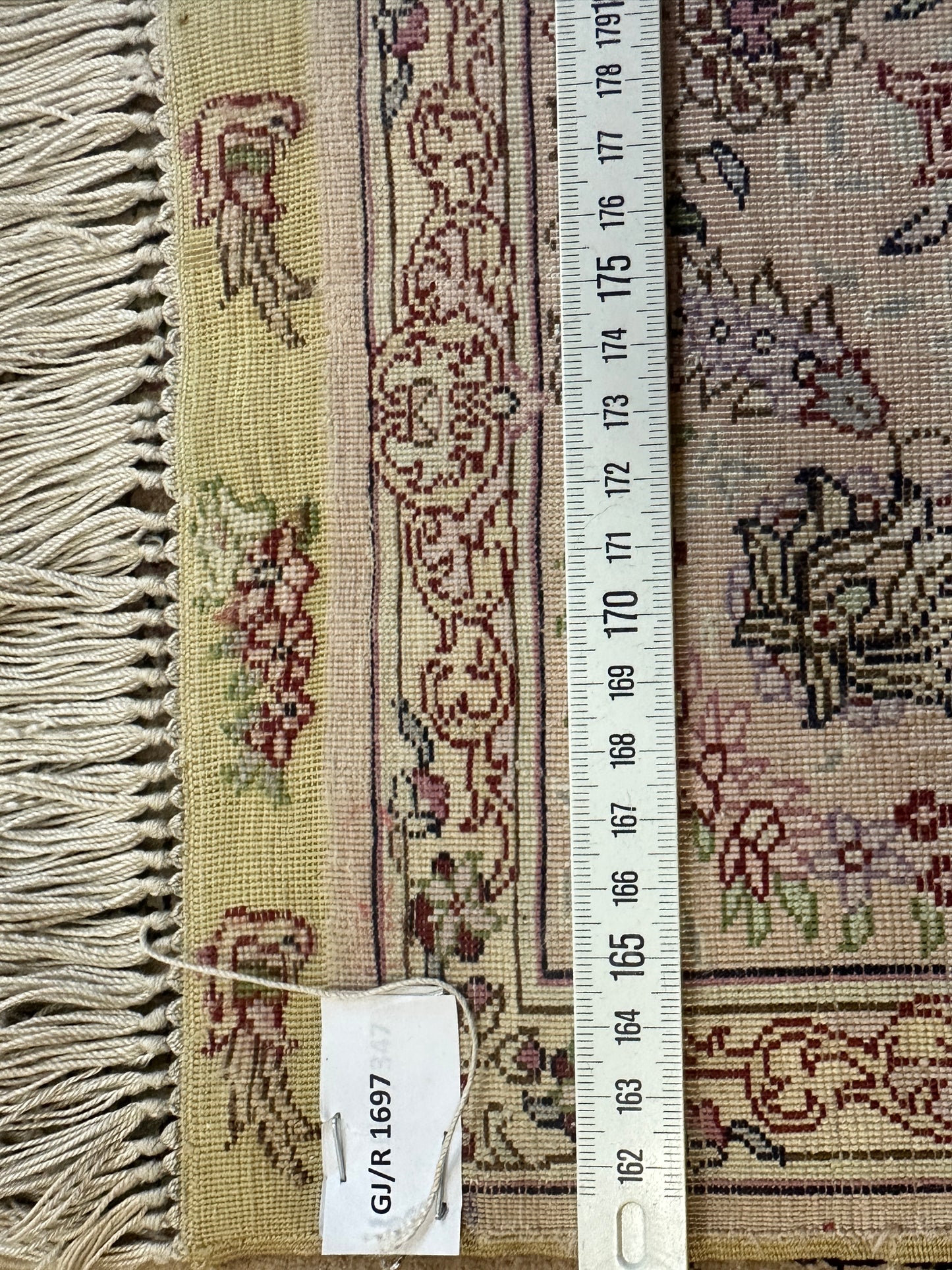 Handgeknüpfter Orientteppich Feiner signierter Hereke Seidenteppich 150x95cm