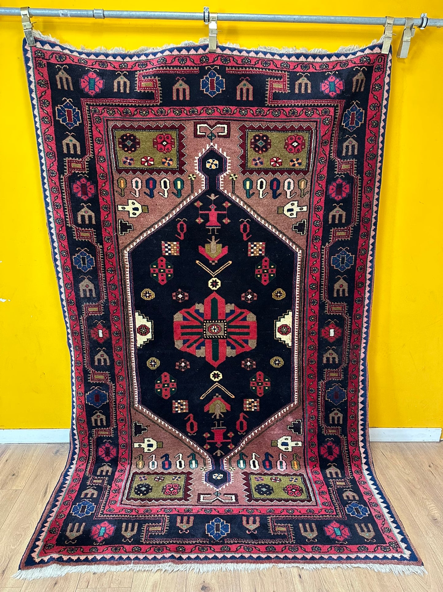 Orientteppich handgeknüpft 245x152 cm Konya Art Deco