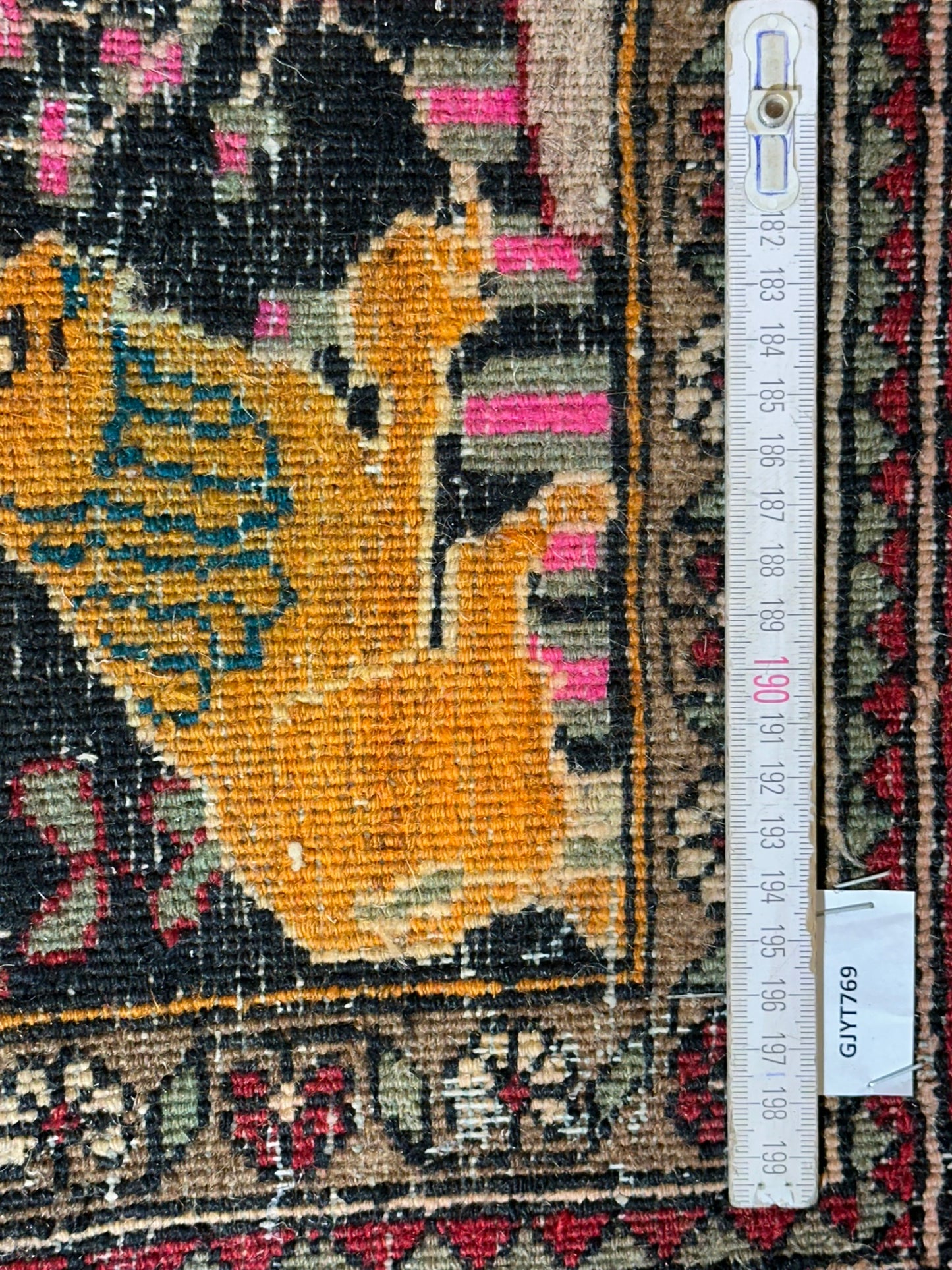 Orientteppich handgeknüpft selten antiker feiner felder bidjar top 174x125 cm