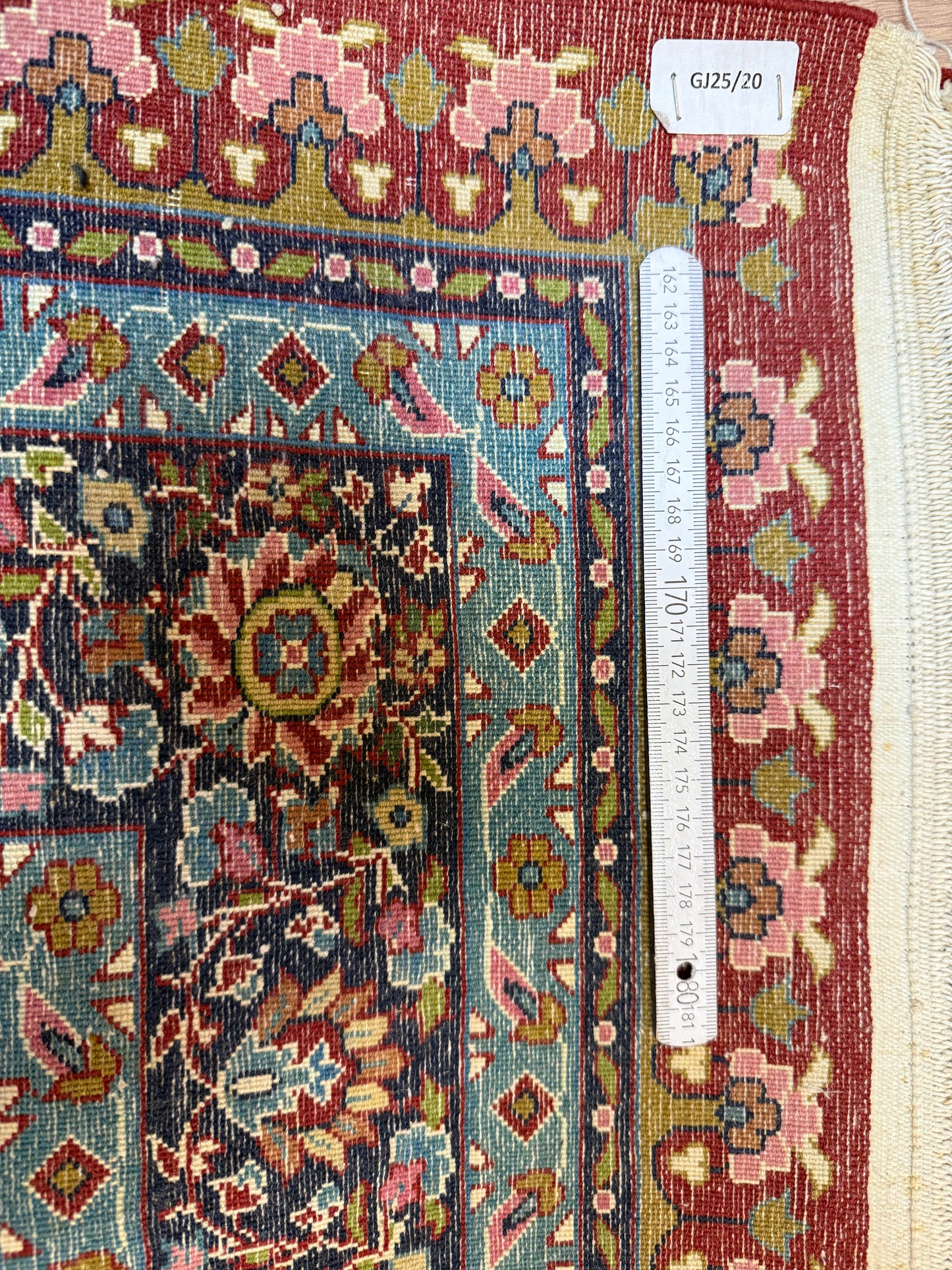 Orientteppich Kaschmir Lebensbaum Handgeknüpft 124 x 80 cm